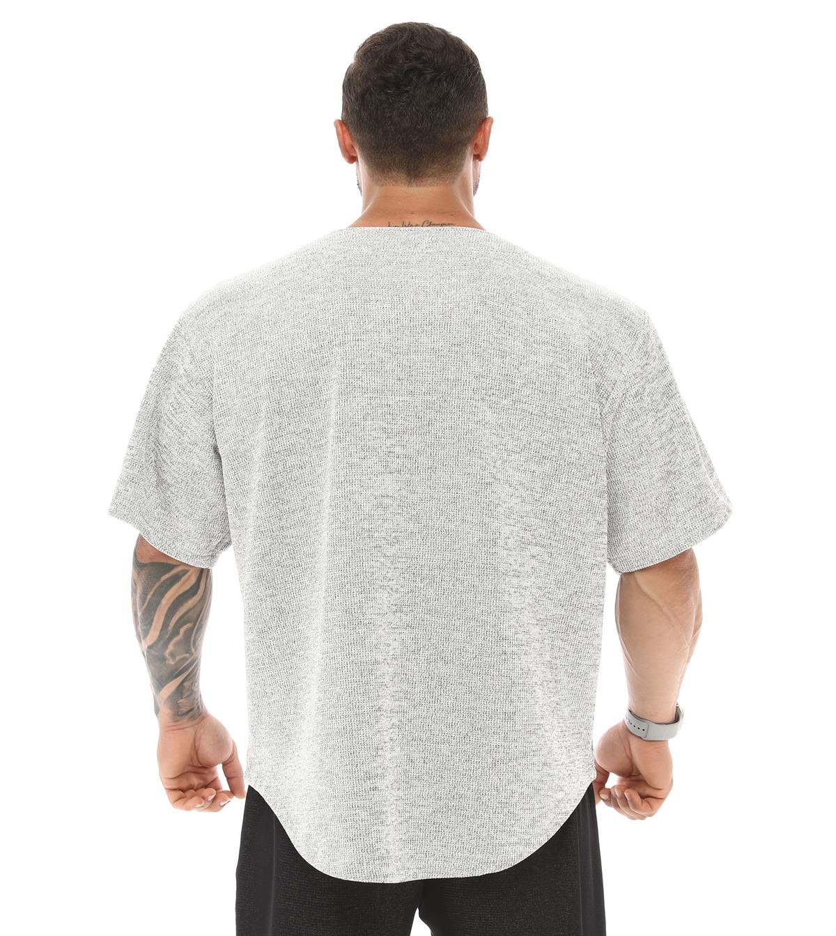 Mens Oversize Rag Top Thick Fabric T-shirt