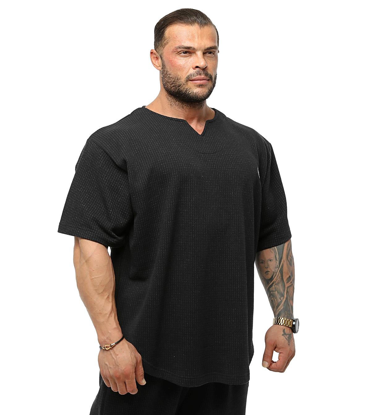 Mens Oversize Rag Top Thick Fabric T-shirt