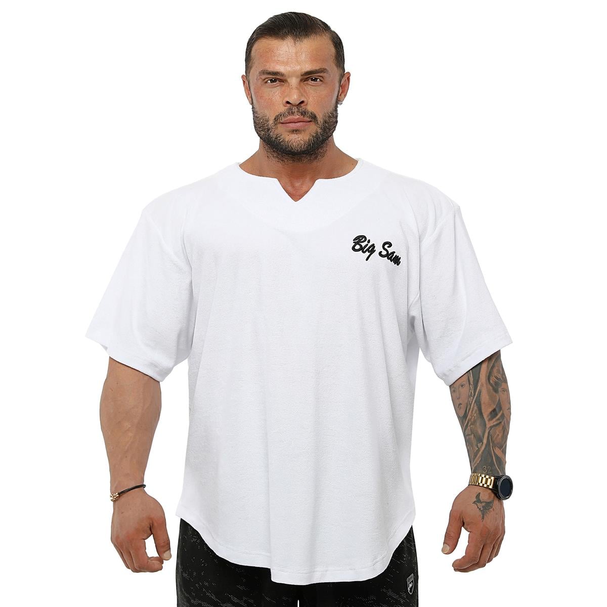 Mens Oversize Rag Top Towel Fabric T-shirt
