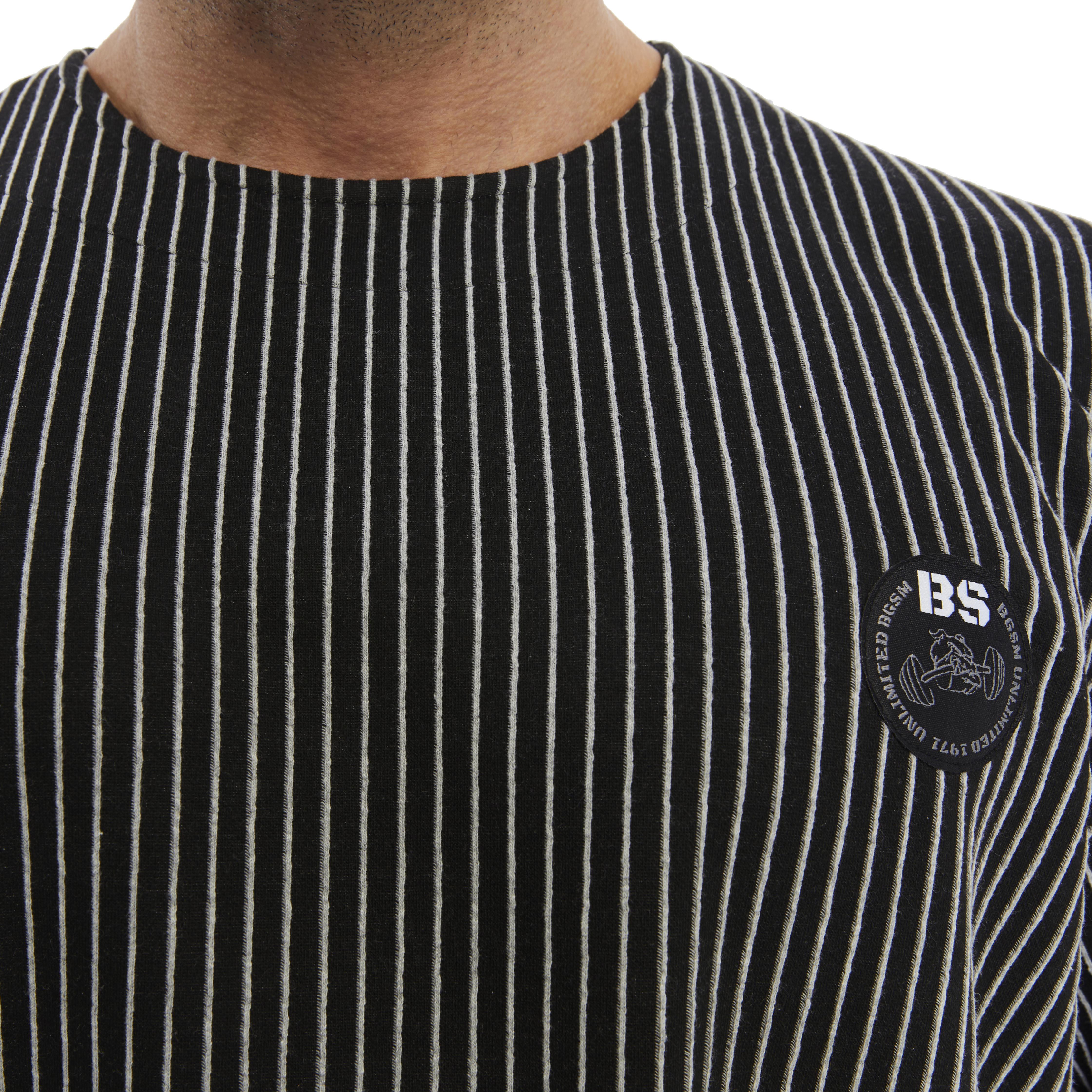 Mens Oversize Striped Winter Sweatshirt