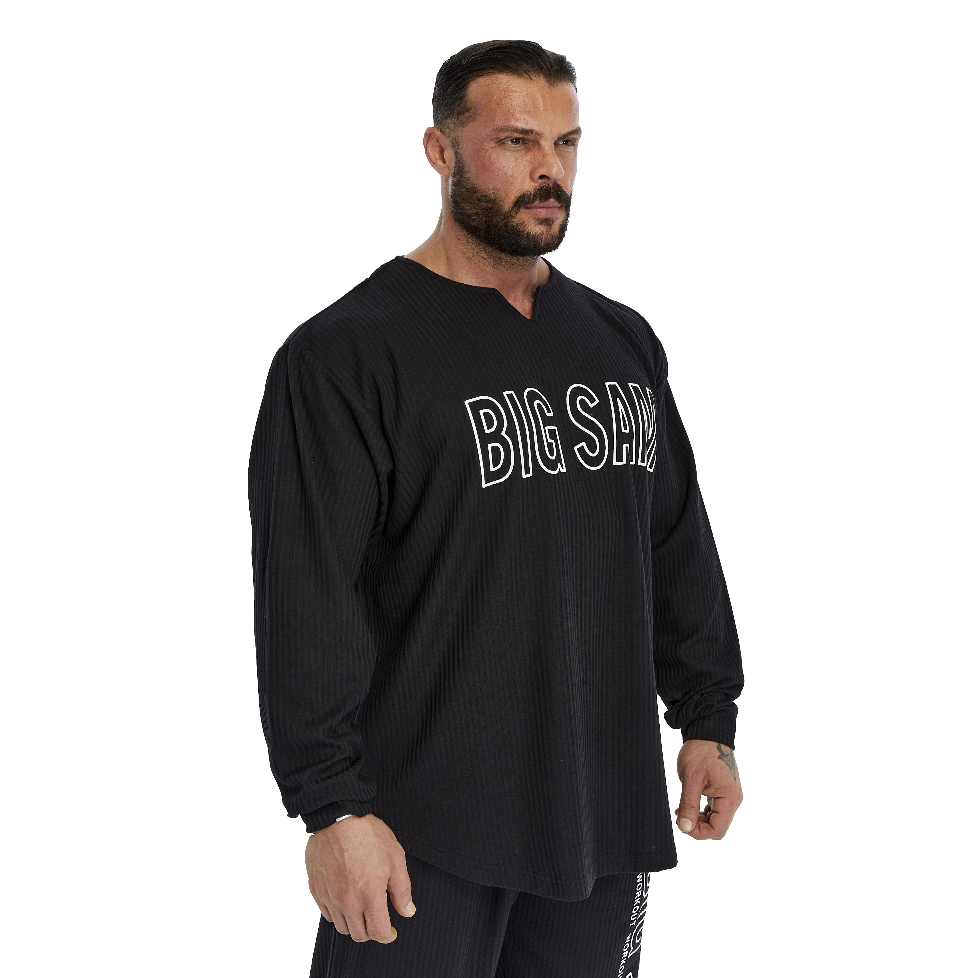 Mens Oversize Sweatshirt Long Sleeve Cotton Rag Top