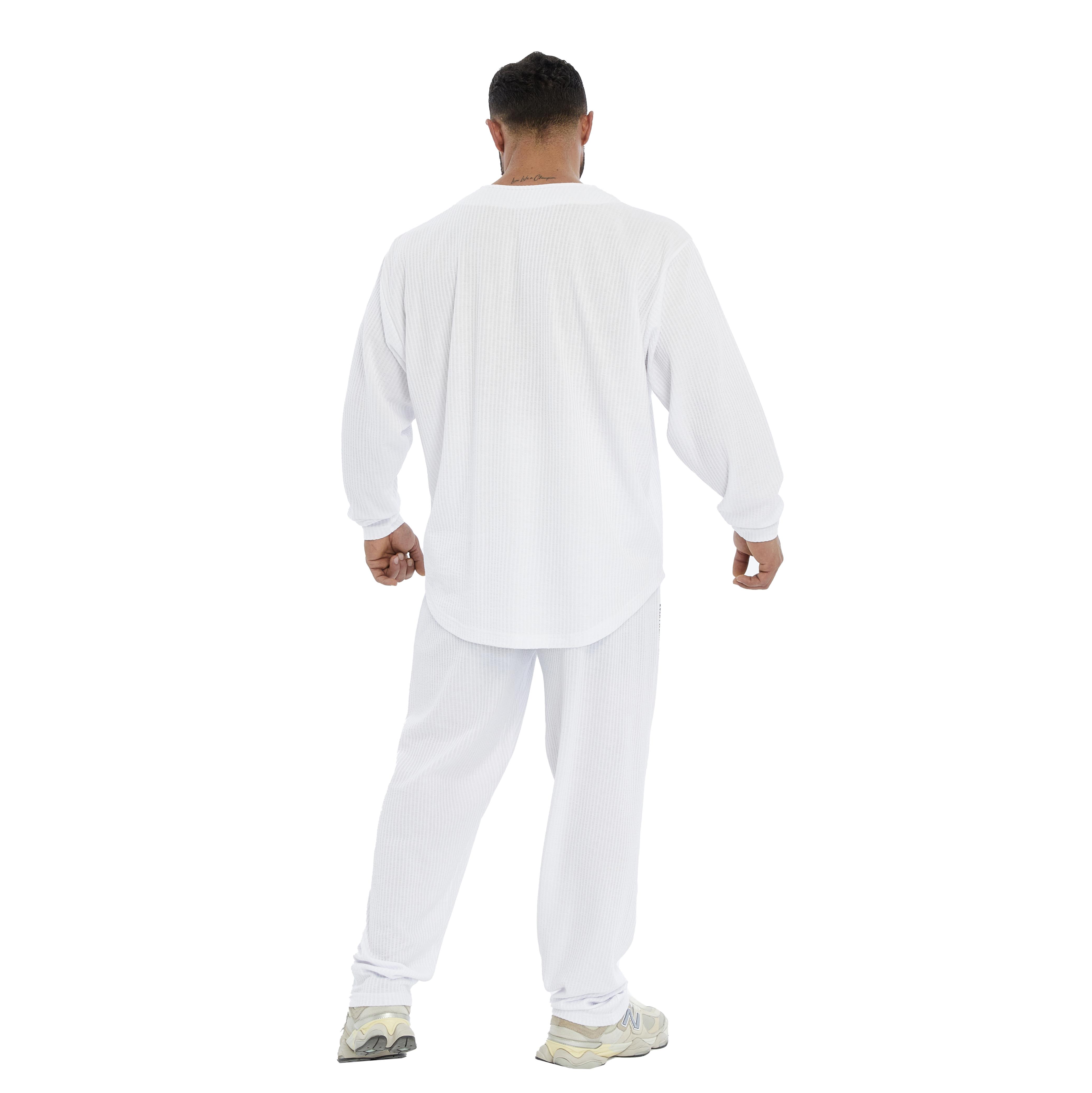 Mens Oversize Sweatshirt Long Sleeve Cotton Rag Top