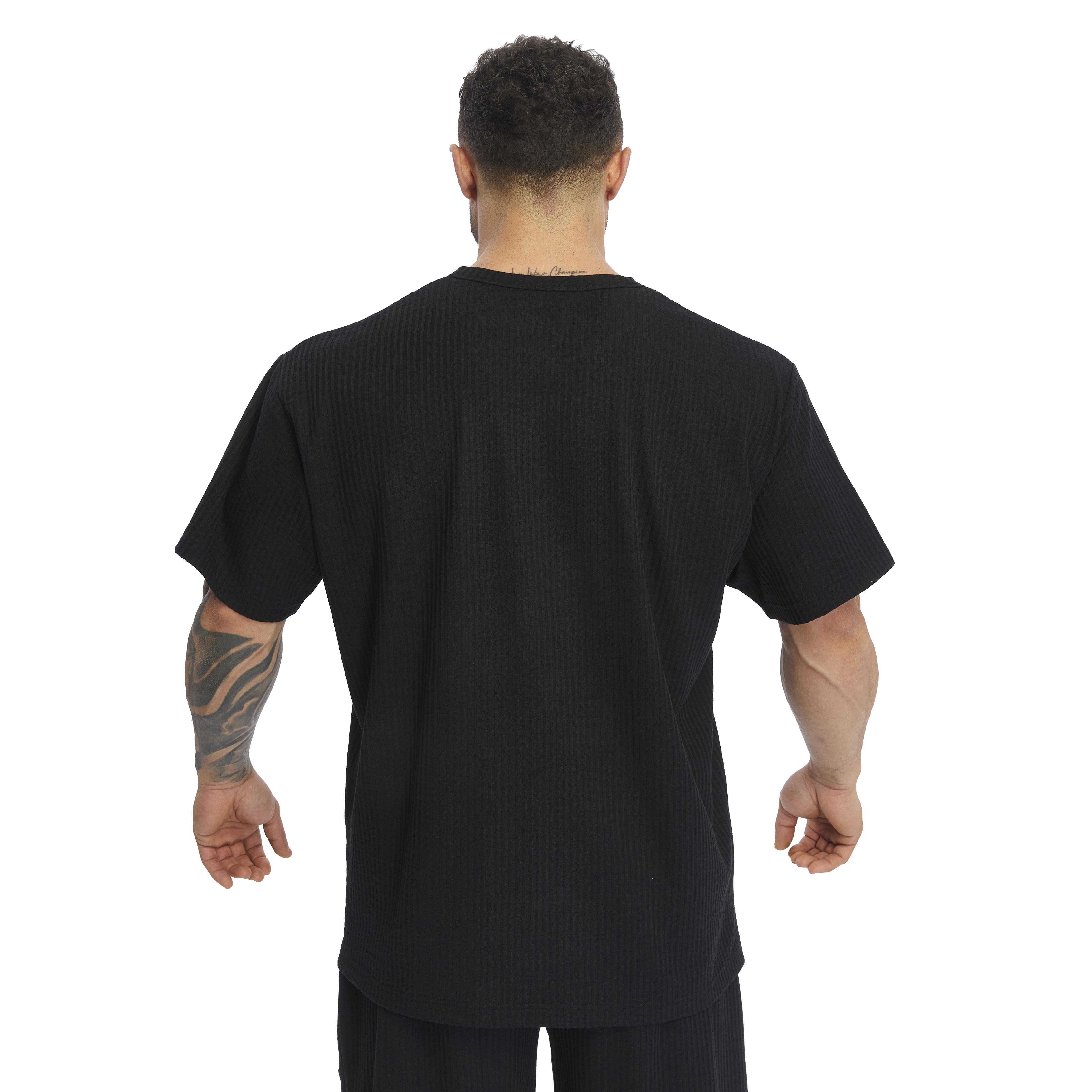 Mens Oversize T-shirt Button Down Rag Top