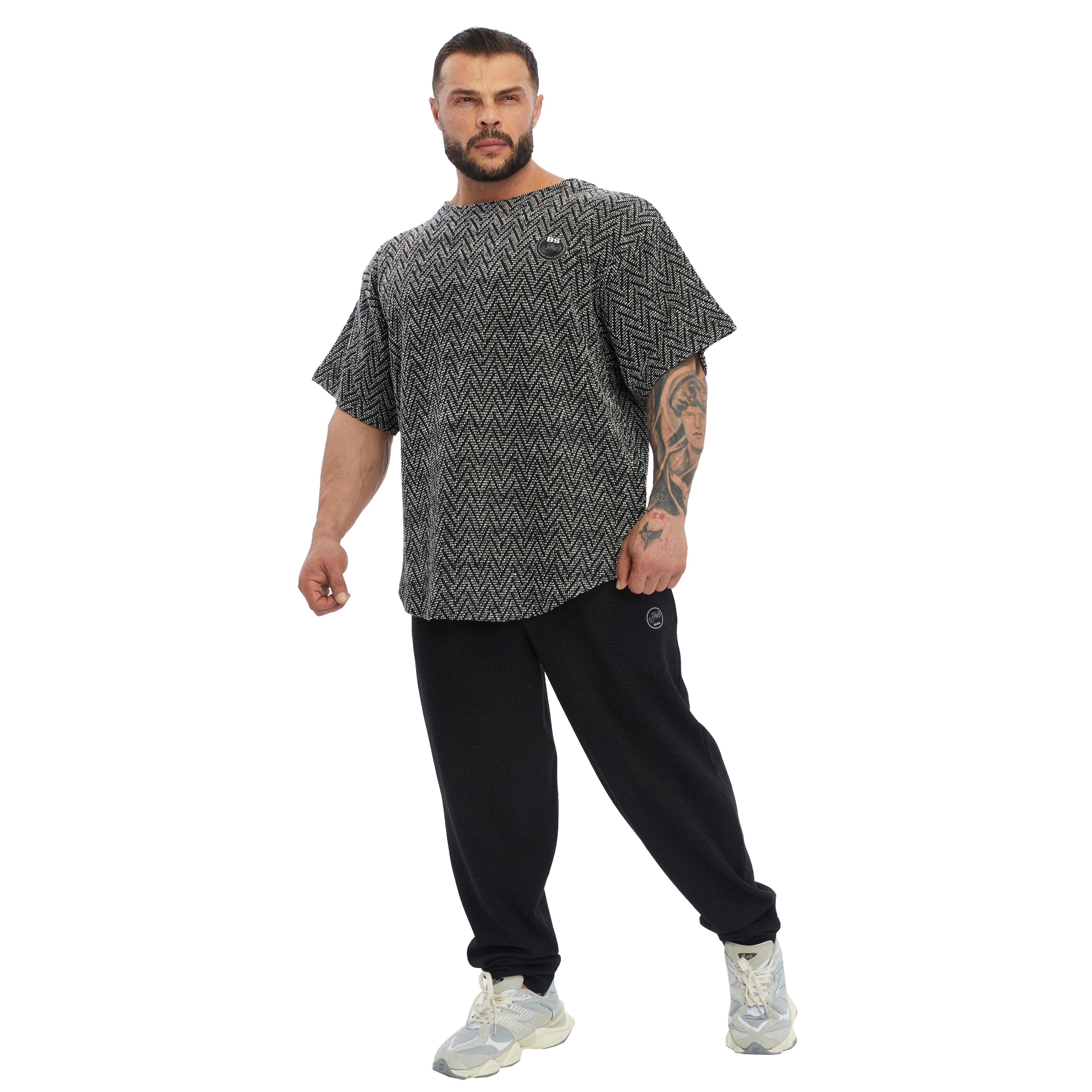 Mens Oversize T-shirt Textured Cotton Rag Top