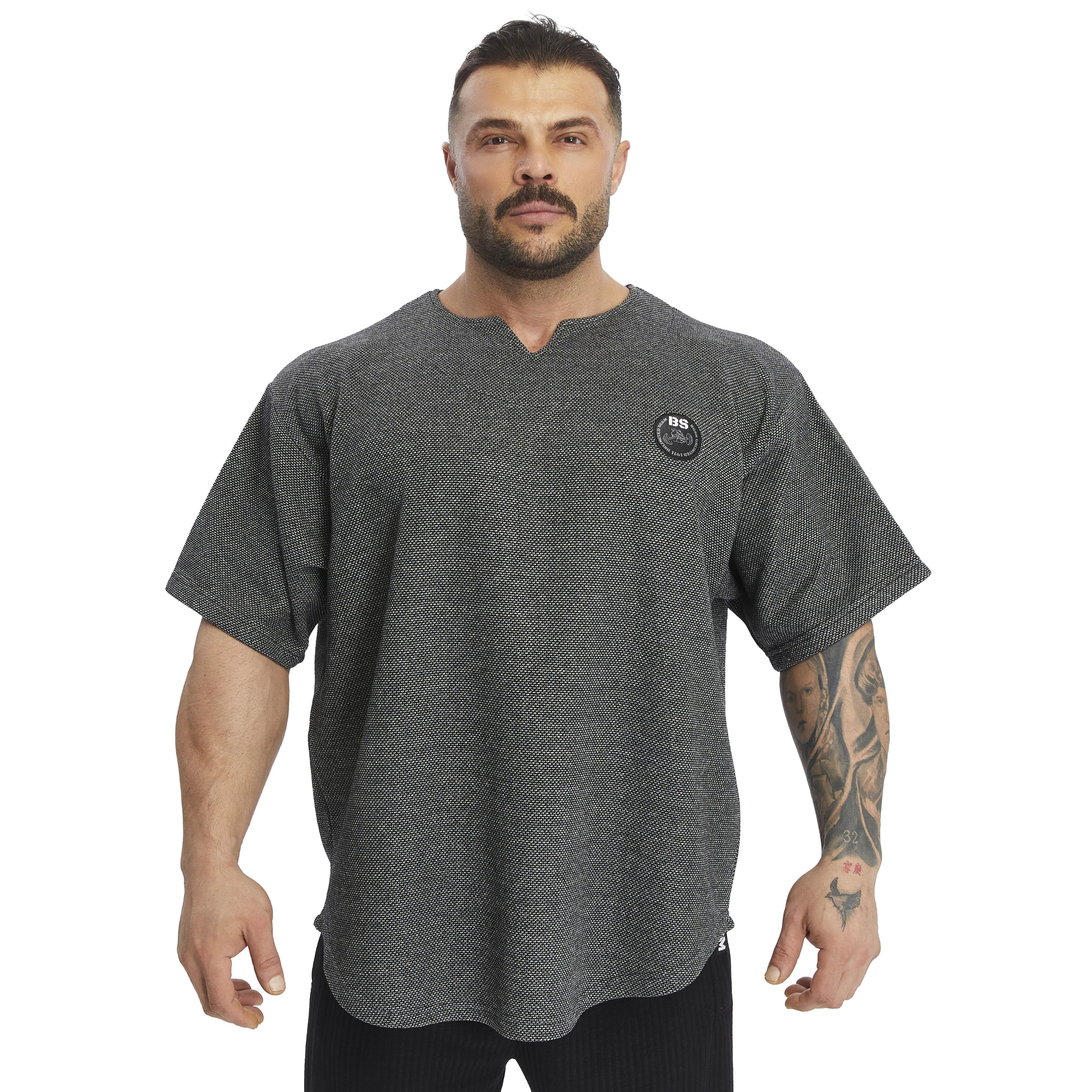 Mens Oversize T-shirt Textured Thick Fabric Rag Top