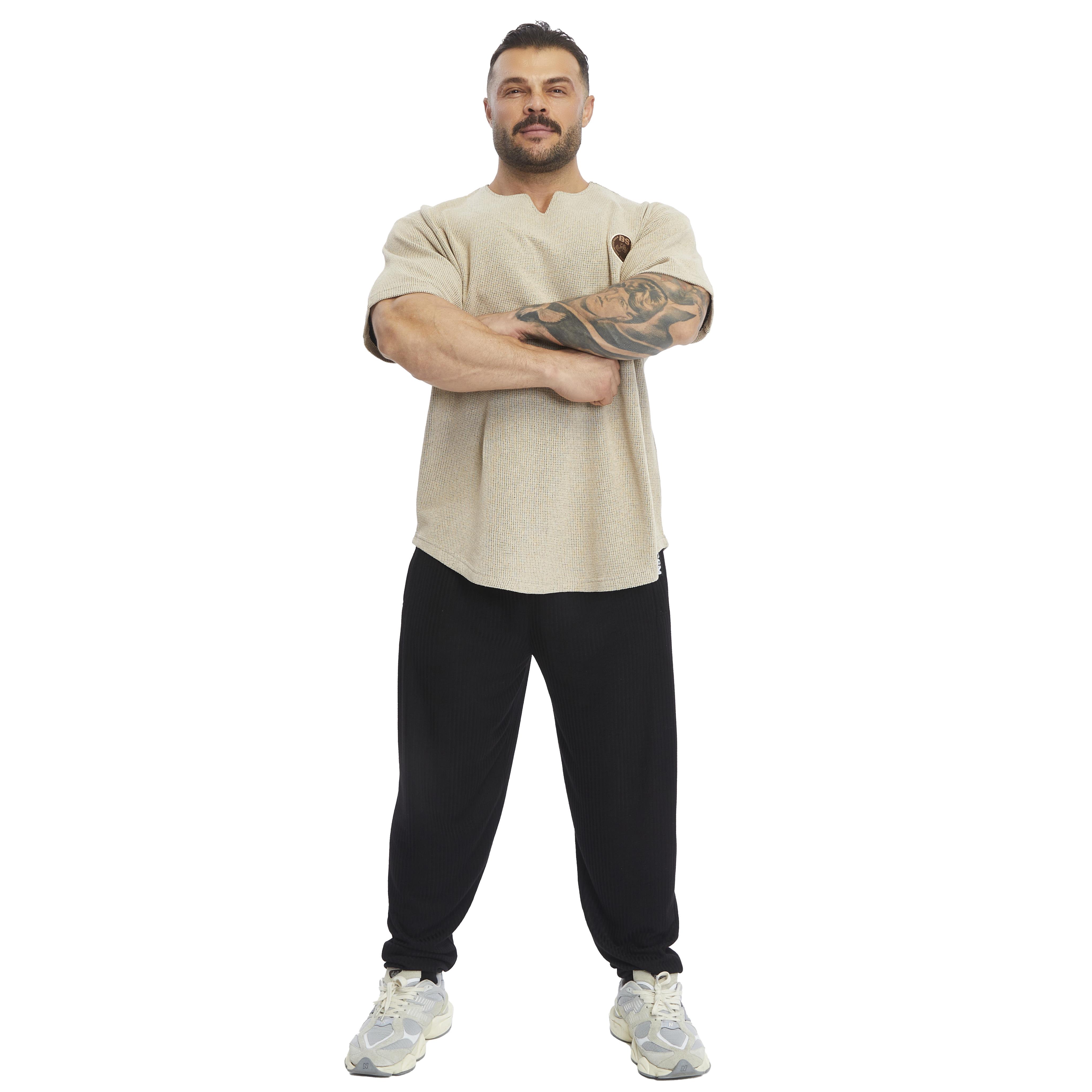 Mens Oversize Textured Fabric Cotton T-shirt