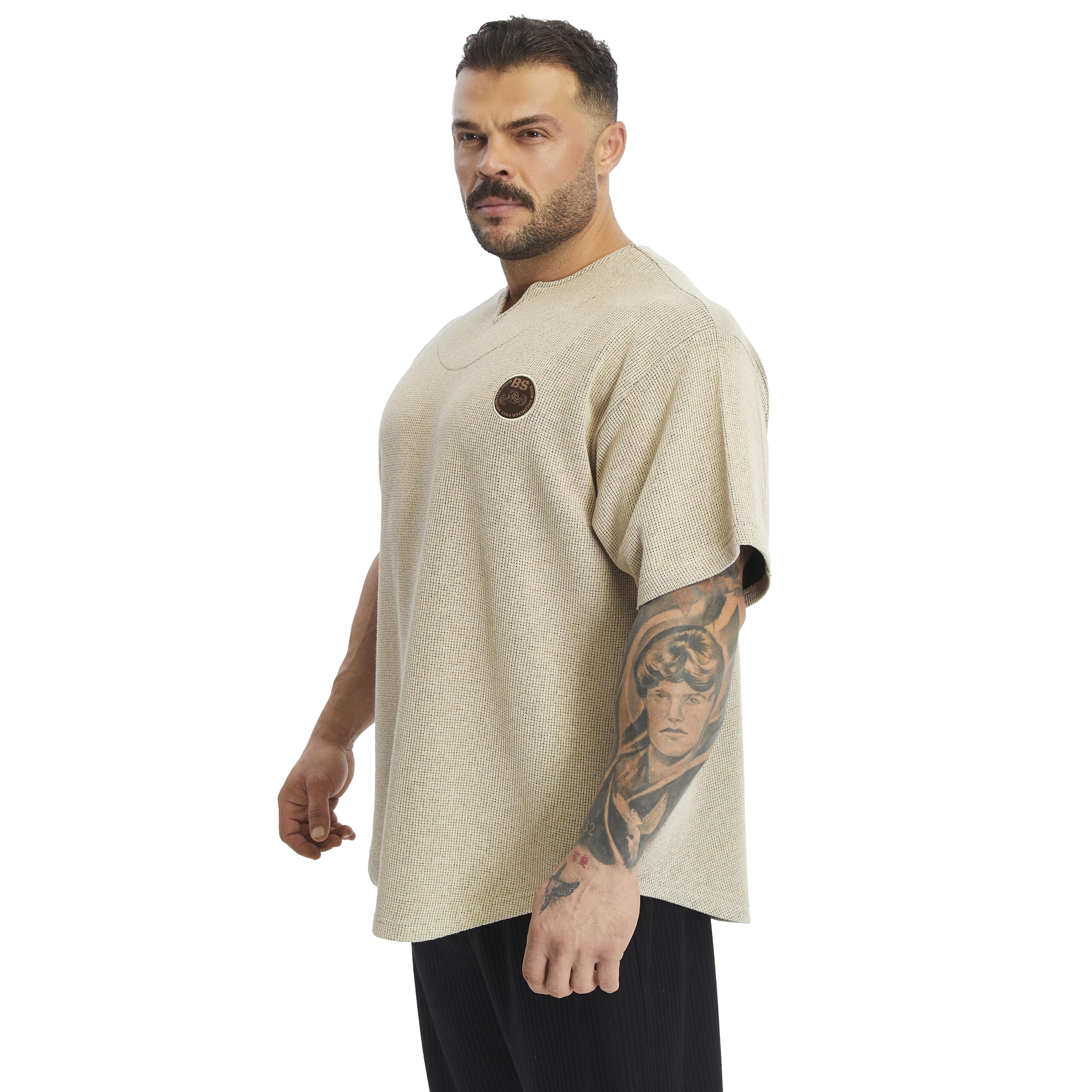 Mens Oversize Textured Fabric Cotton T-shirt