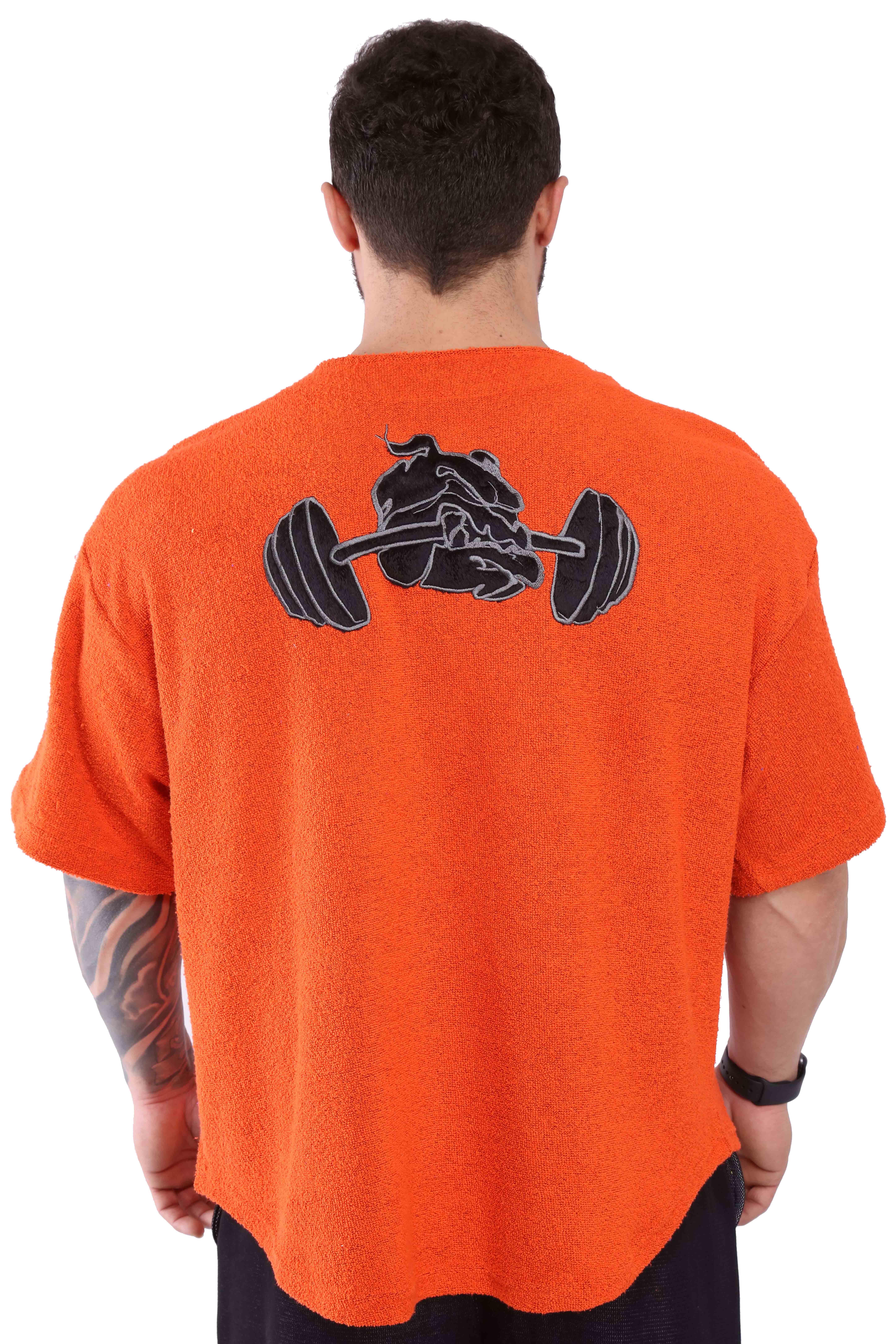 Mens Oversize Towel Textured Rag Top T-shirt