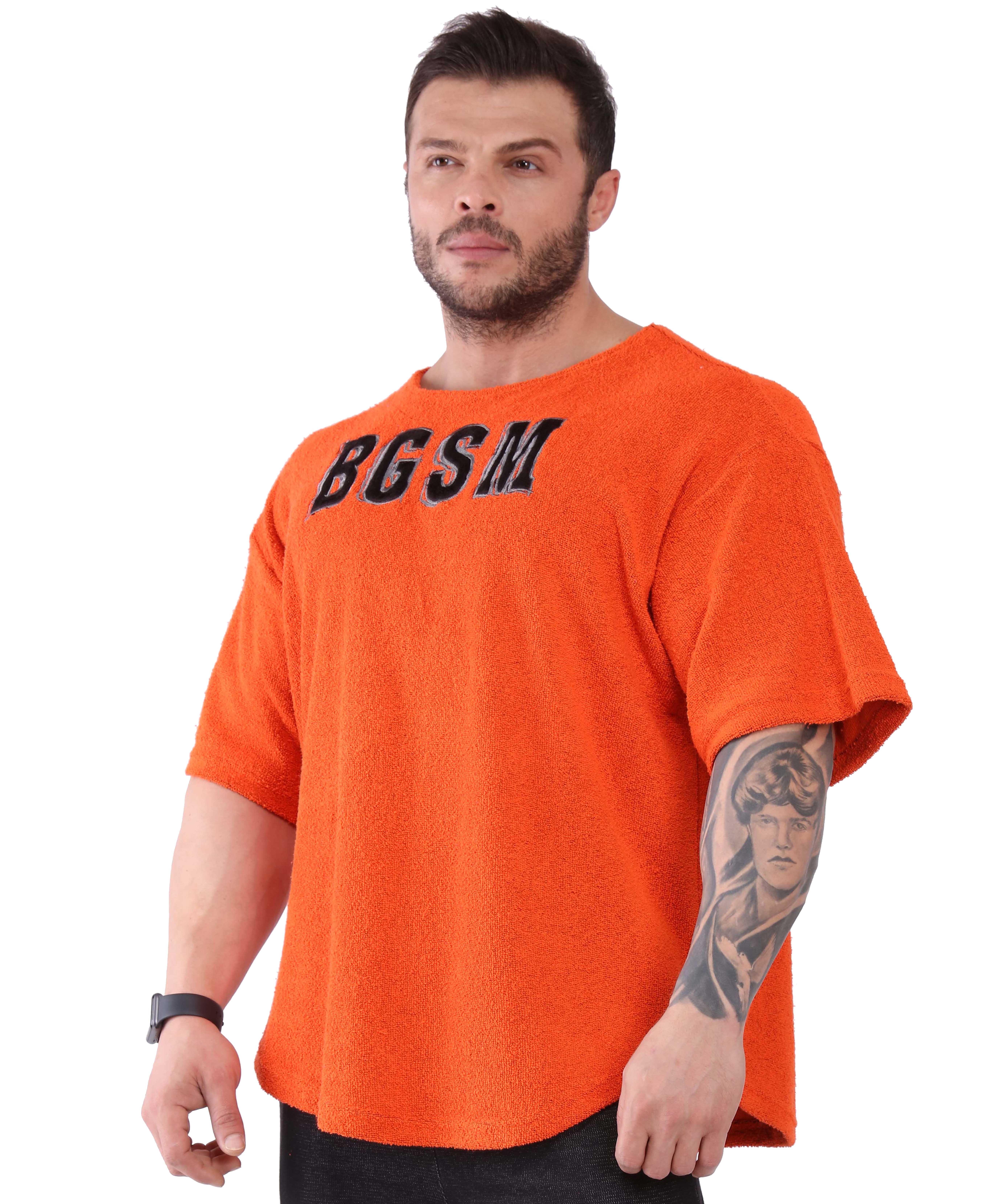 Mens Oversize Towel Textured Rag Top T-shirt