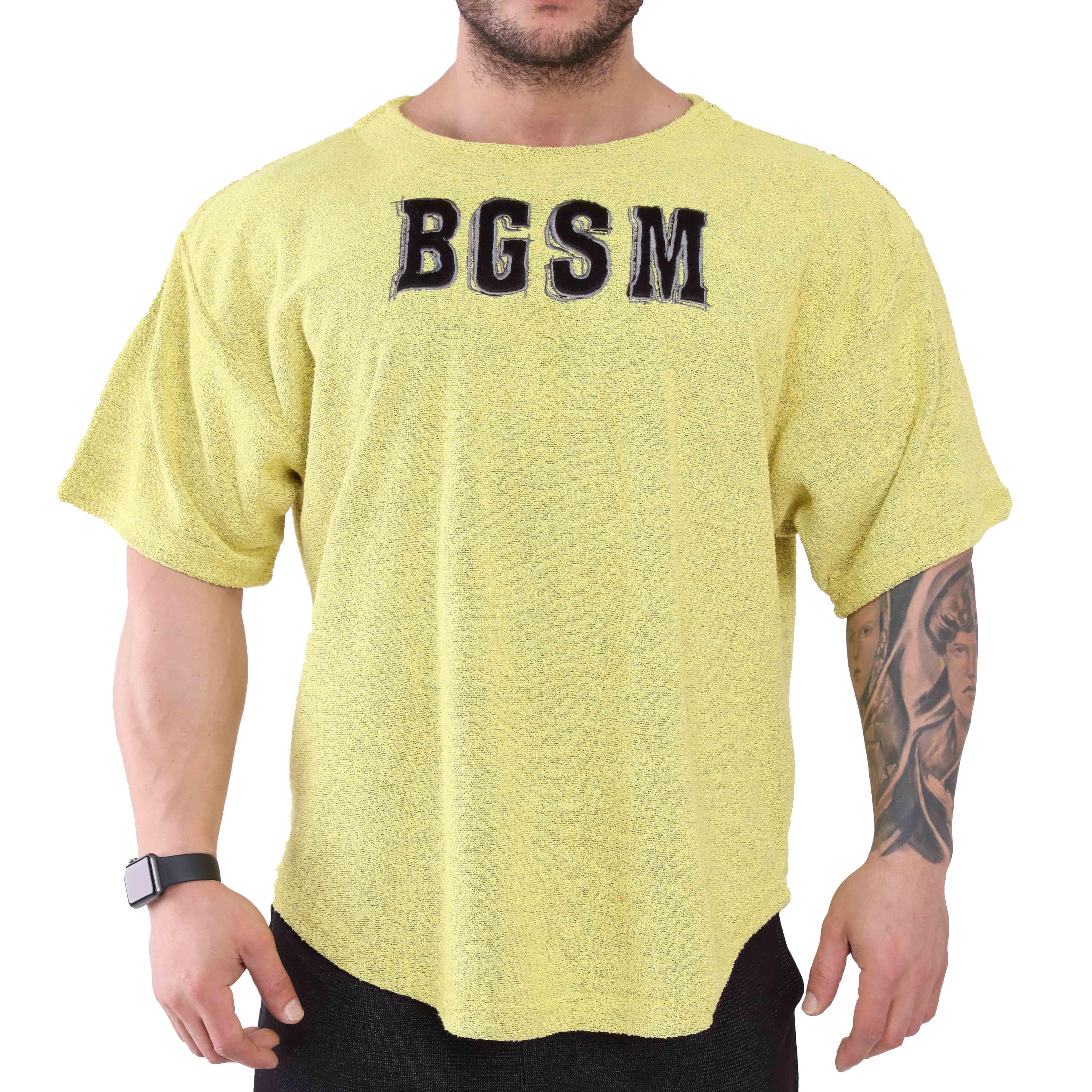 Mens Oversize Towel Textured Rag Top T-shirt