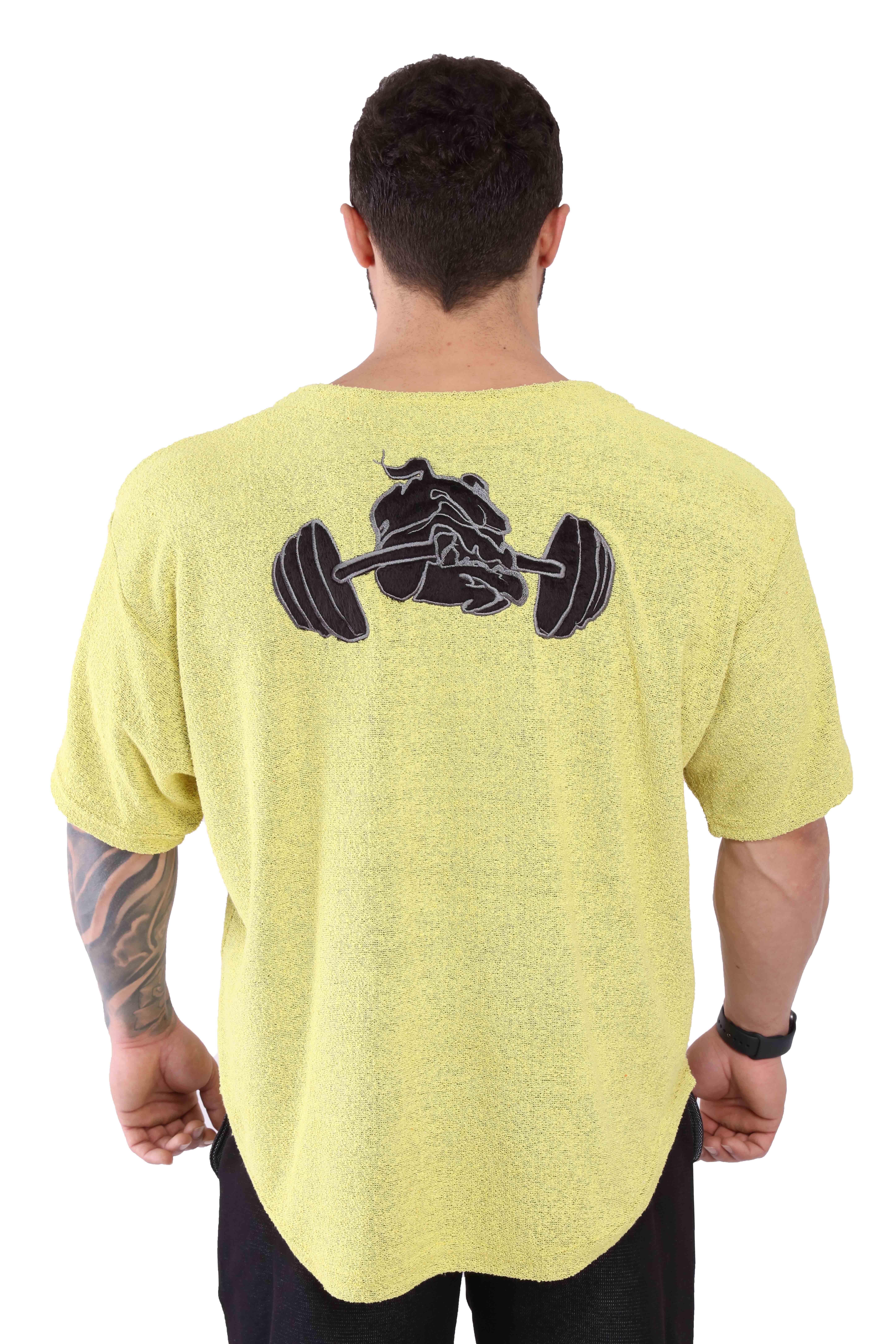 Mens Oversize Towel Textured Rag Top T-shirt