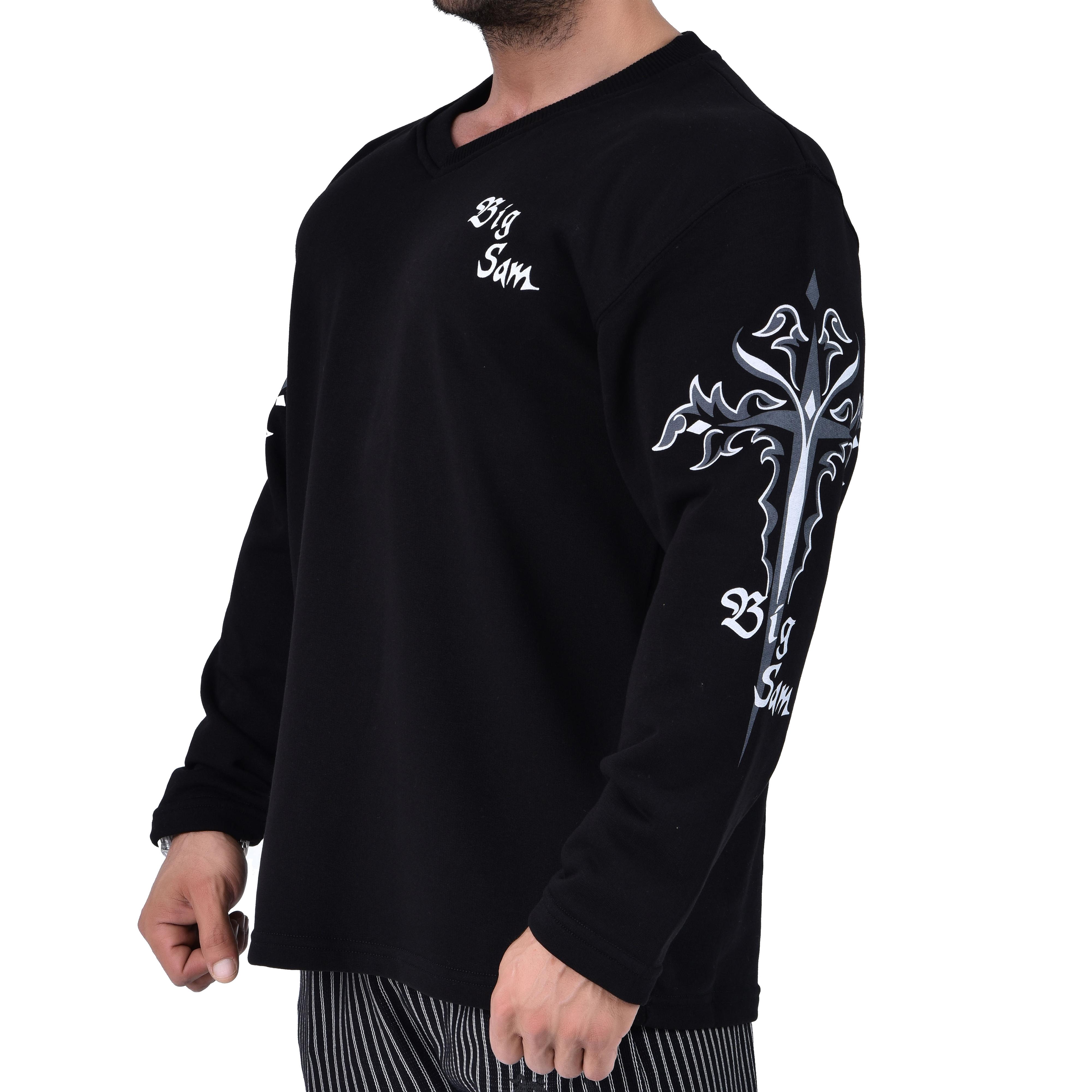 Mens Oversized Patterned Sweatshirt