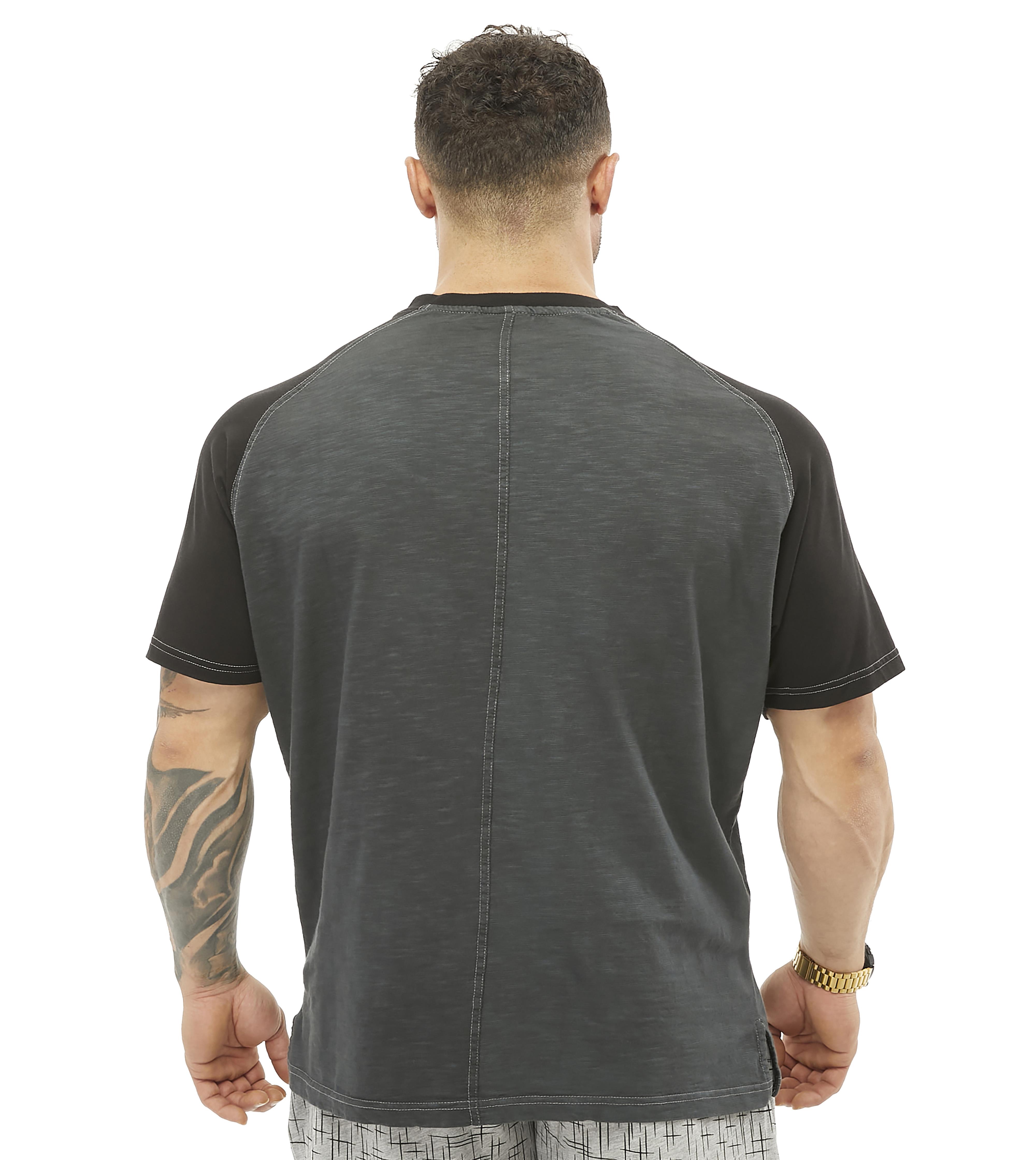 Mens Raglan Sleeve Cotton T-shirt