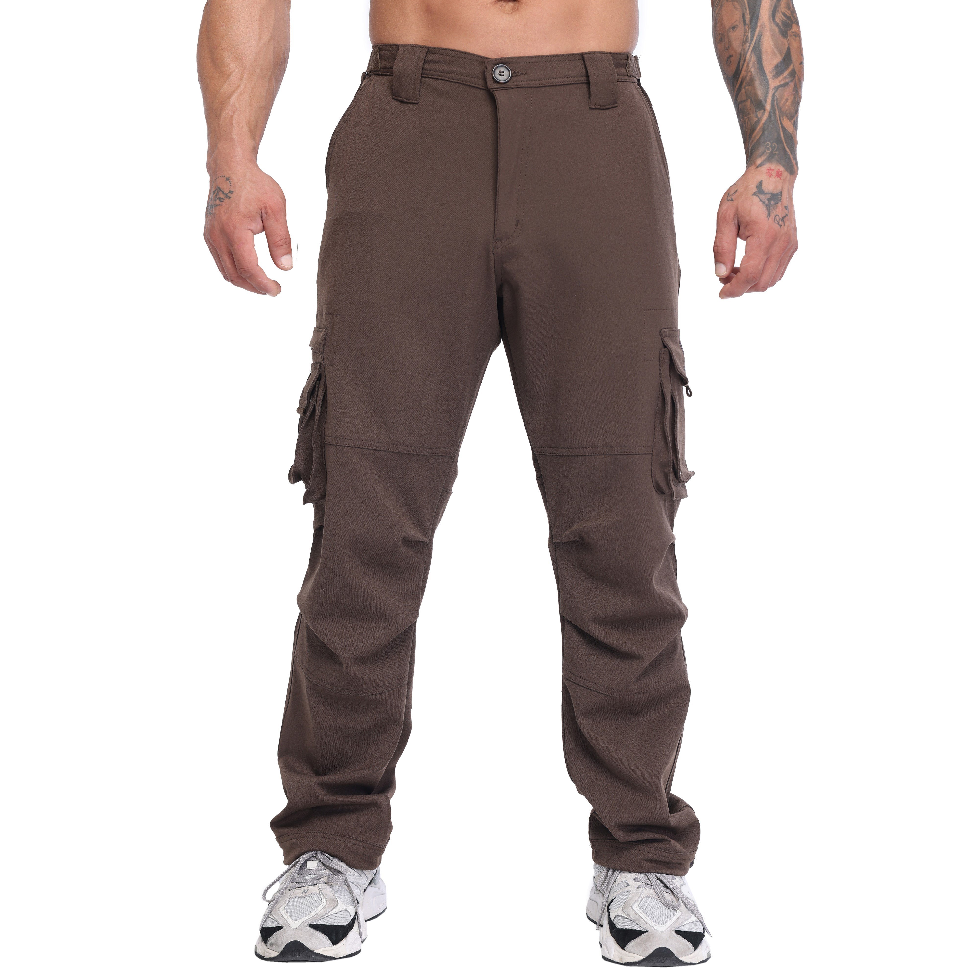 Mens Relaxed-Fit, Technical Fabric Cargo Pants