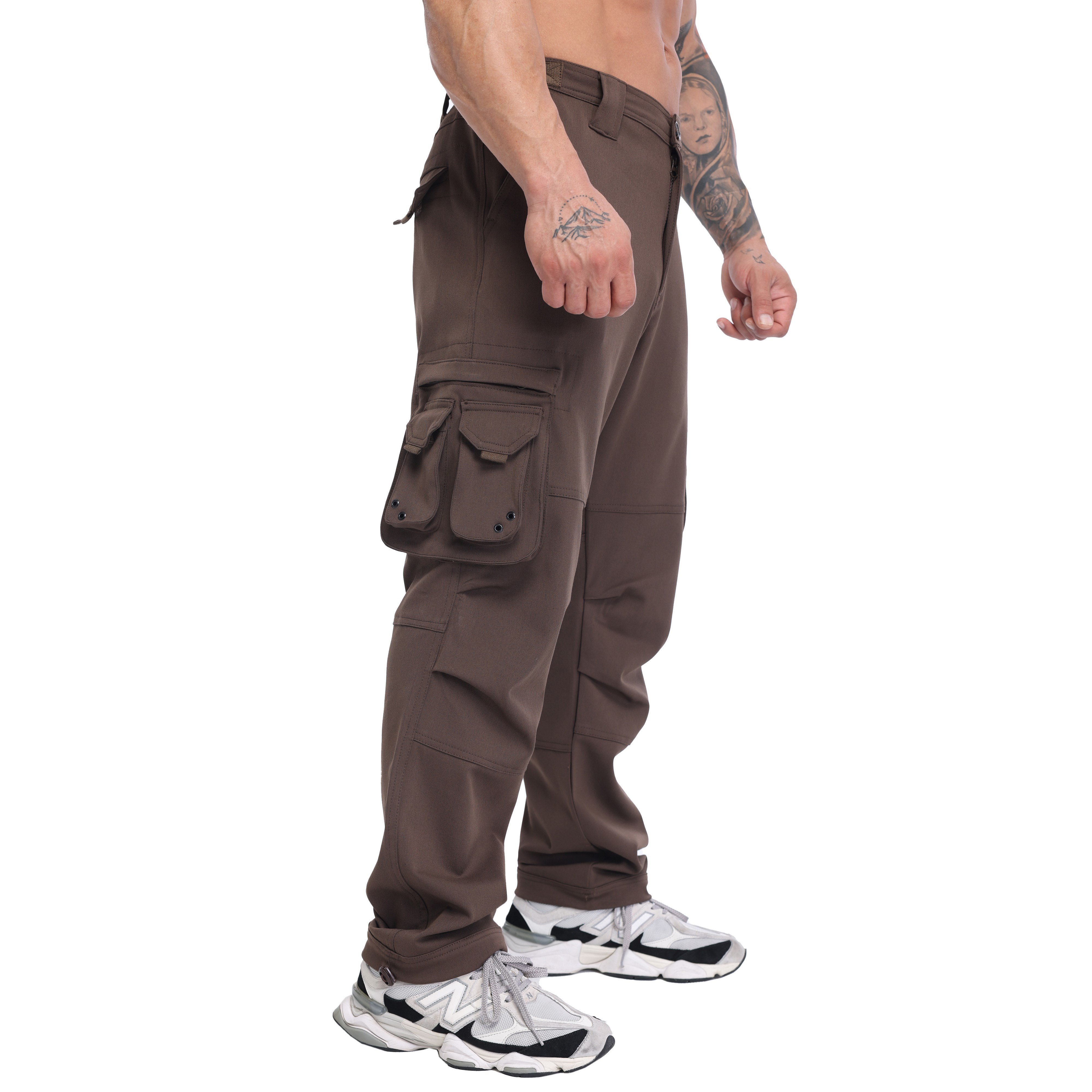 Mens Relaxed-Fit, Technical Fabric Cargo Pants