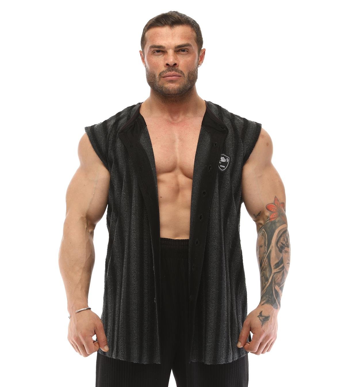 Mens Sleeveless Towel Gym Shirt