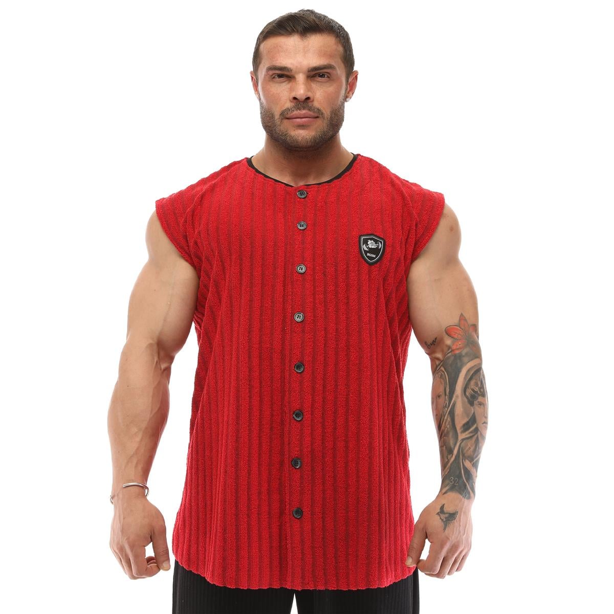Mens Sleeveless Towel Gym Shirt