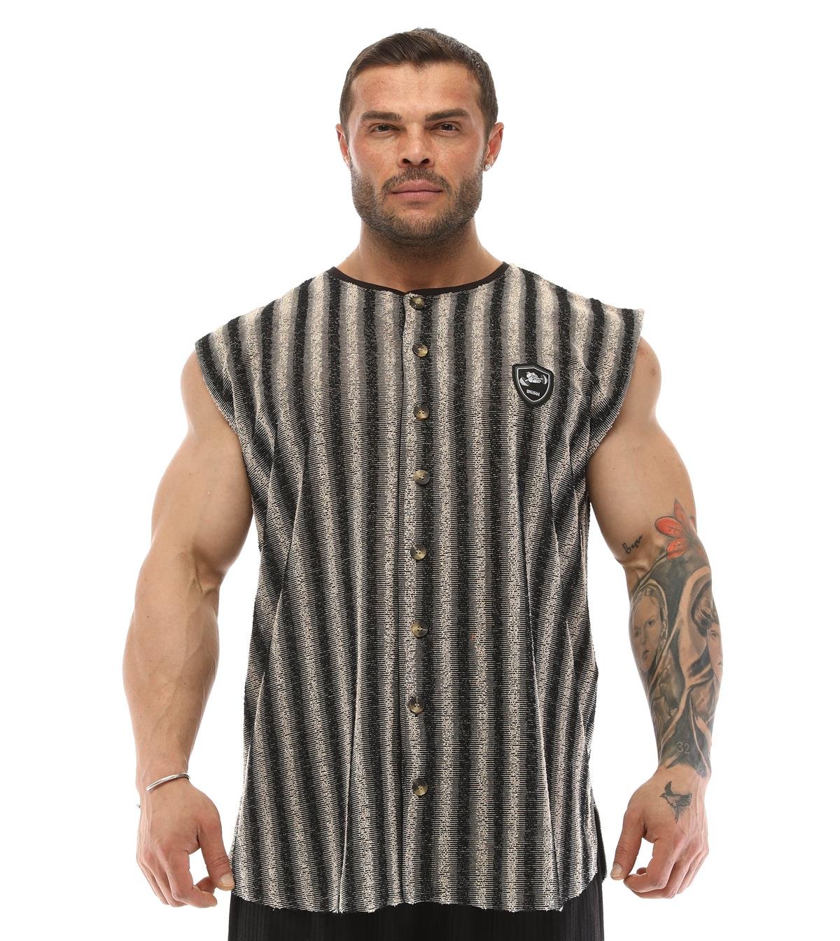 Mens Sleeveless Towel Gym Shirt