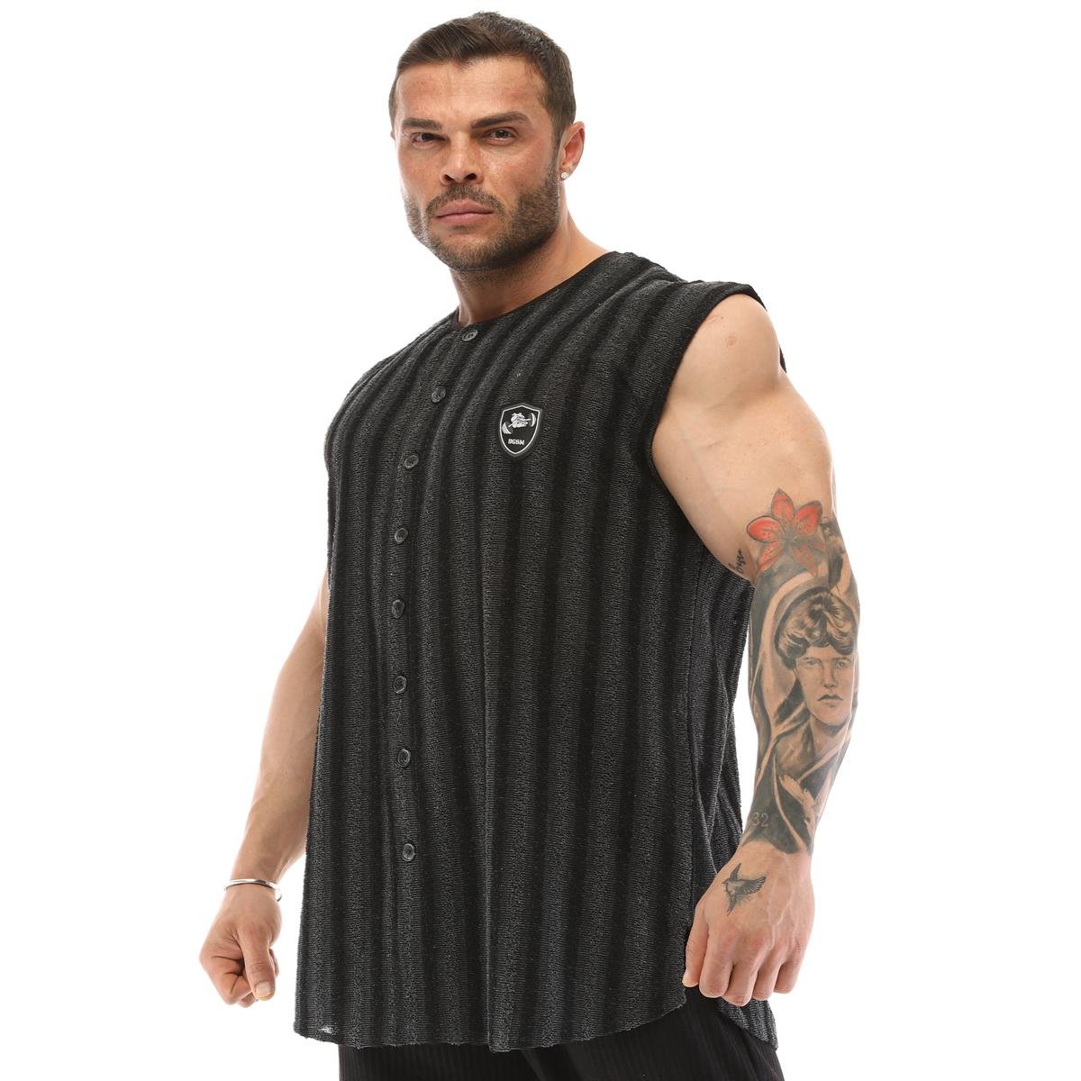 Mens Sleeveless Towel Gym Shirt