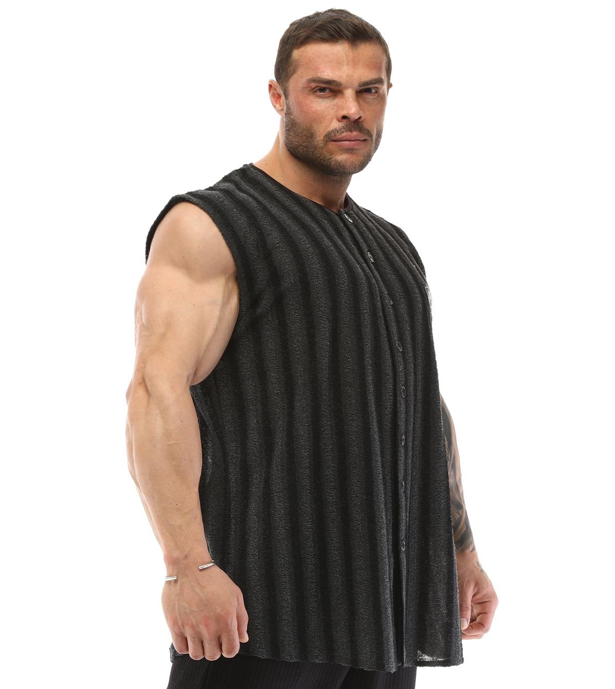 Mens Sleeveless Towel Gym Shirt