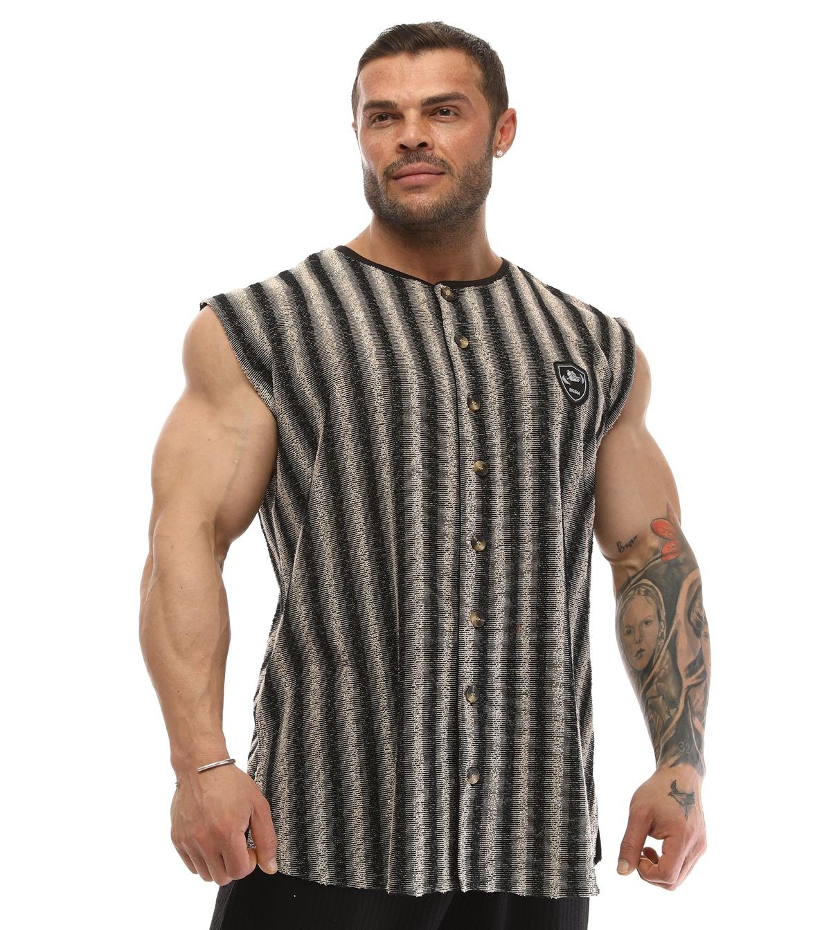 Mens Sleeveless Towel Gym Shirt