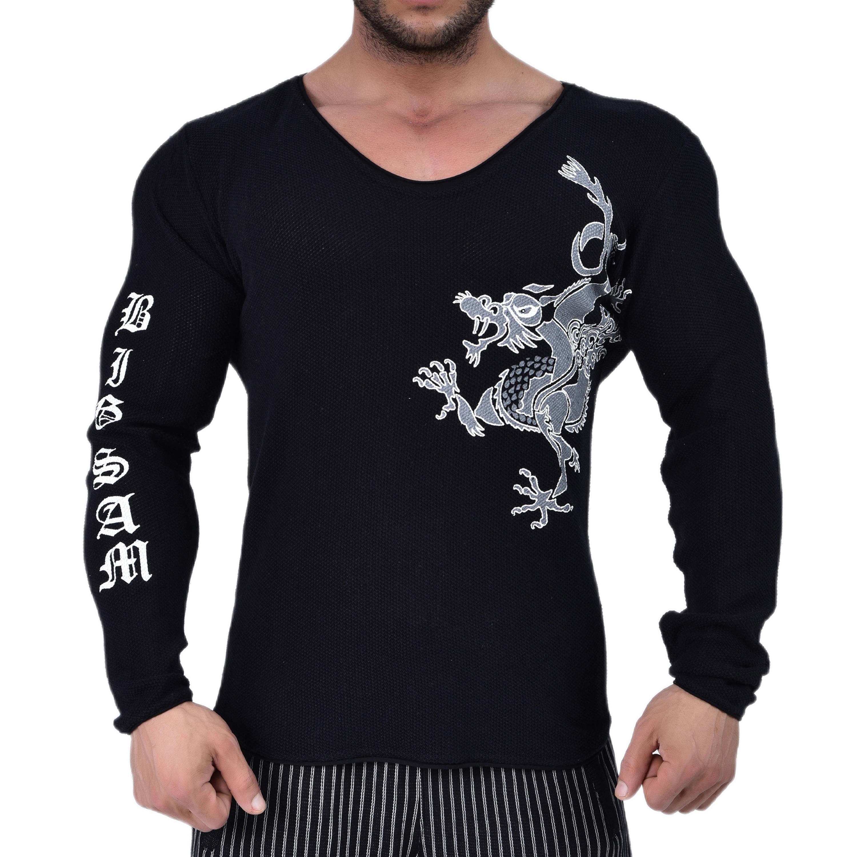 Mens Slim Fit Long Sleeve Knitwear