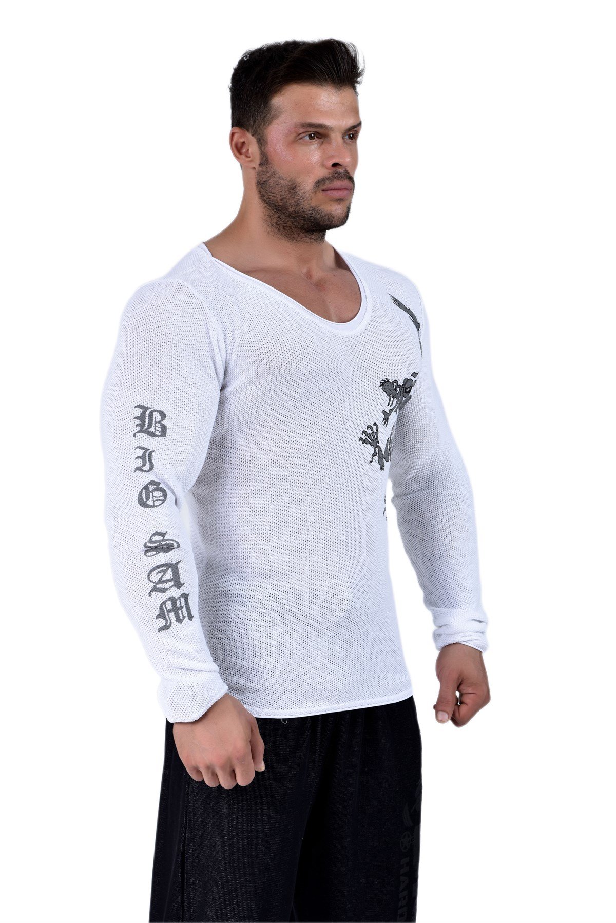 Mens Slim Fit Long Sleeve Knitwear