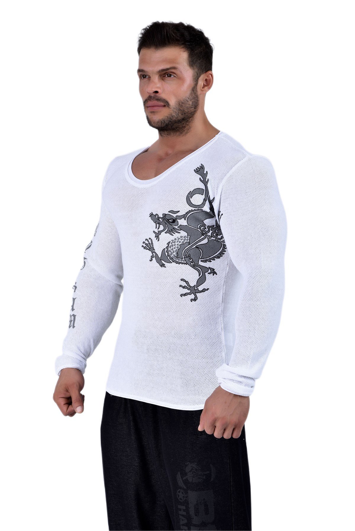 Mens Slim Fit Long Sleeve Knitwear
