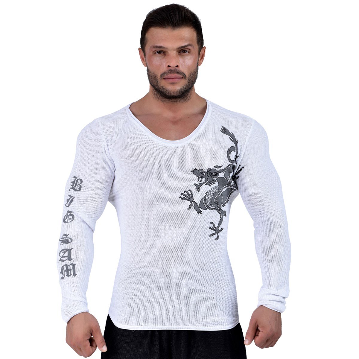 Mens Slim Fit Long Sleeve Knitwear