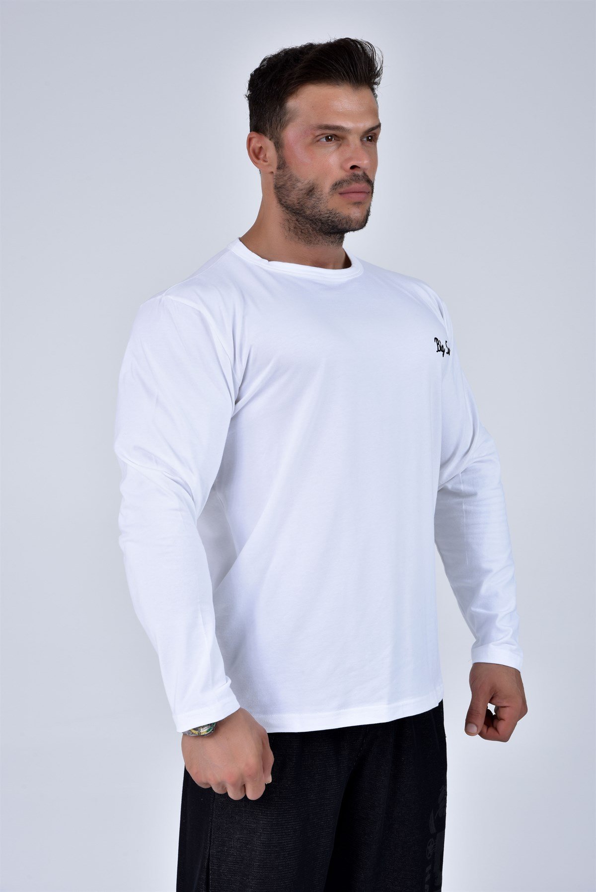 Mens Slim Fit Long Sleeve T-shirt