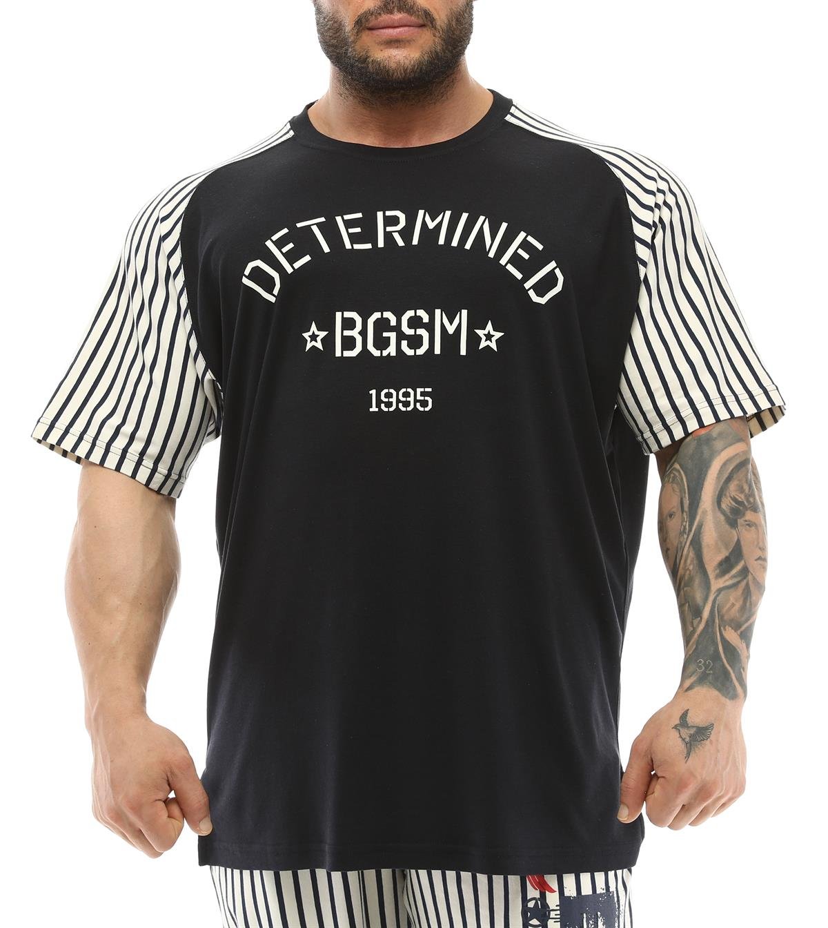 Mens Stripped Exclusive Rag Top T-shirt