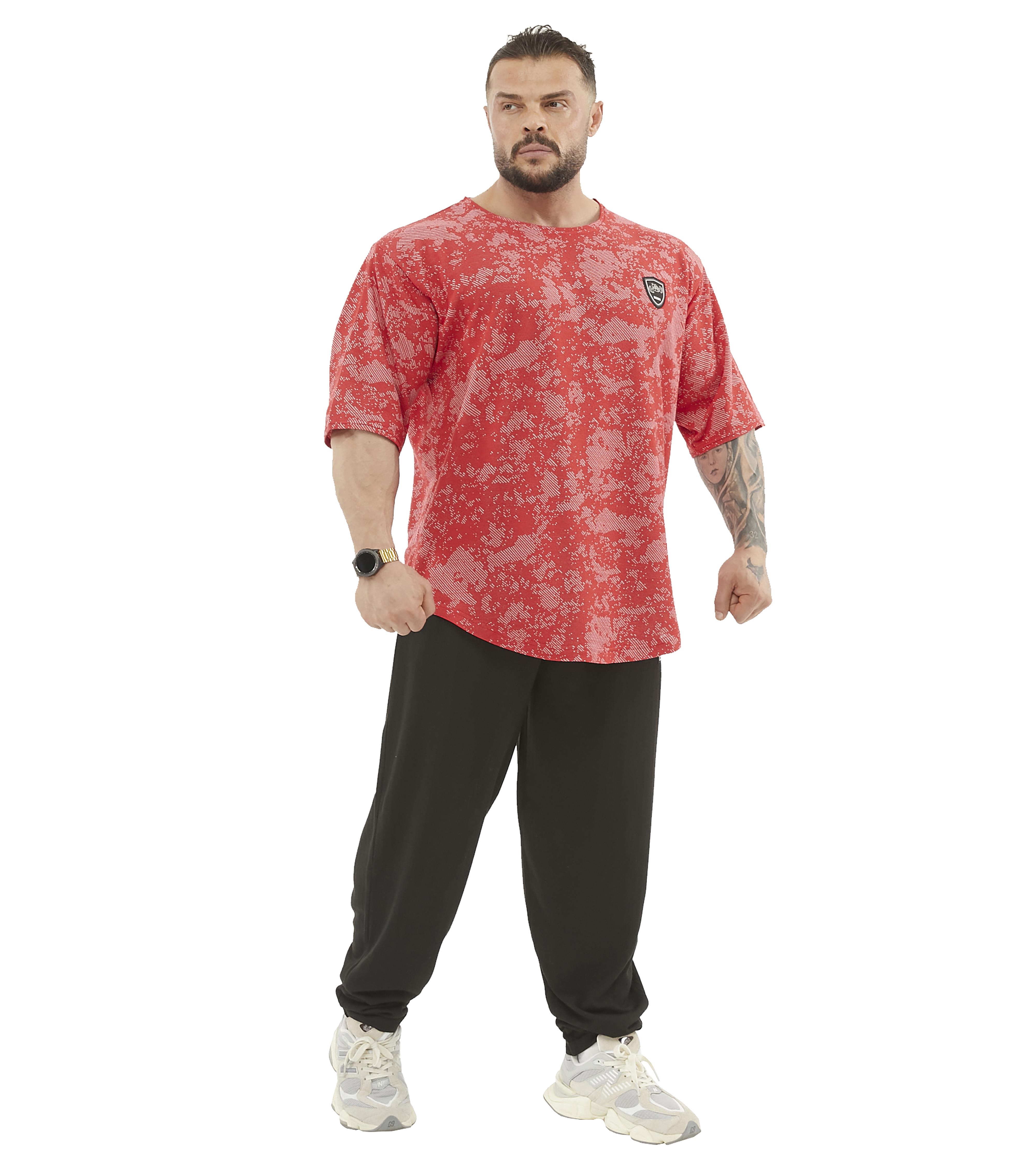 Mens Technic Camouflage Rag Top T-shirt