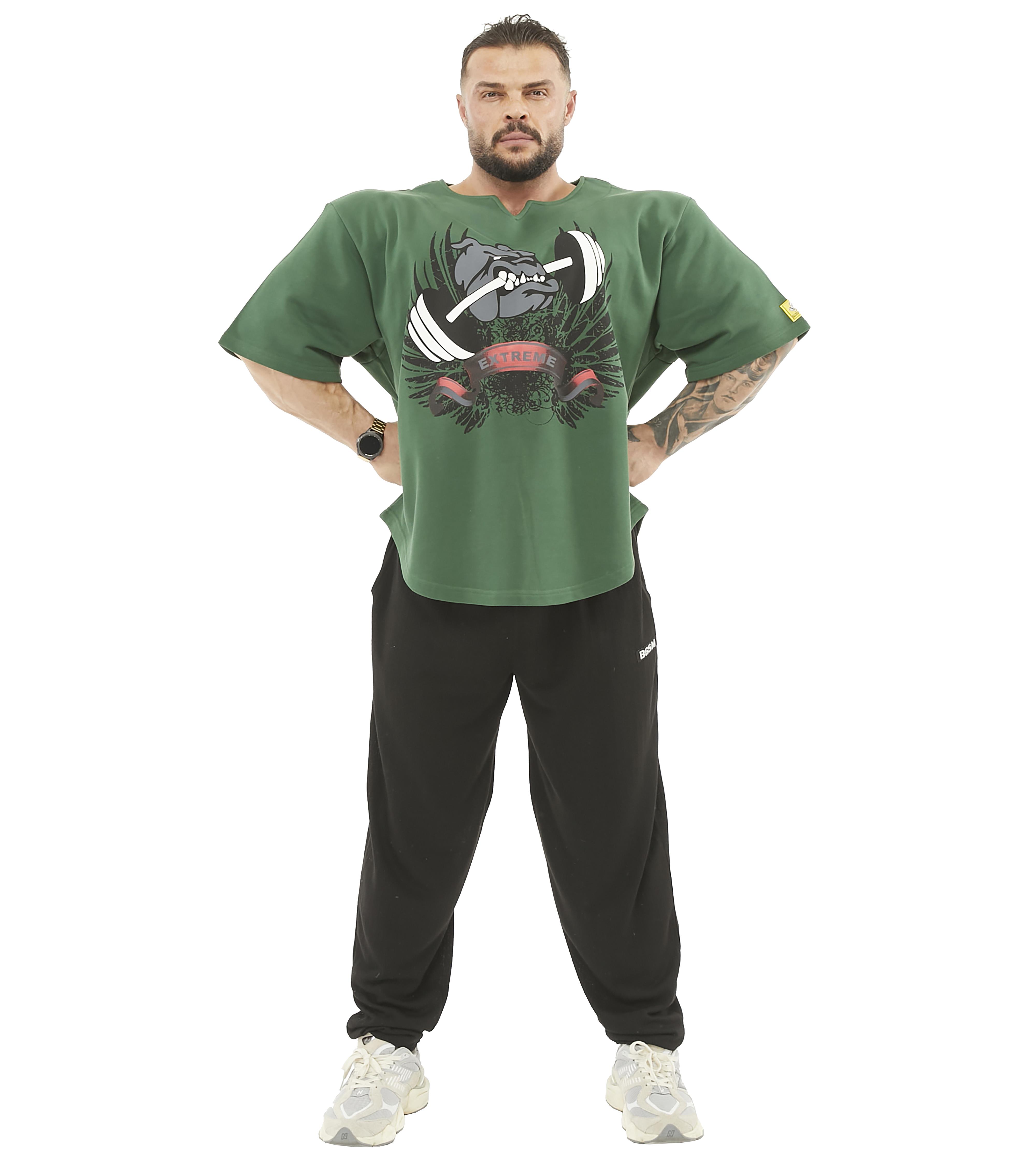 Mens Thick Fabric Wide Cut Rag Top T-shirt 