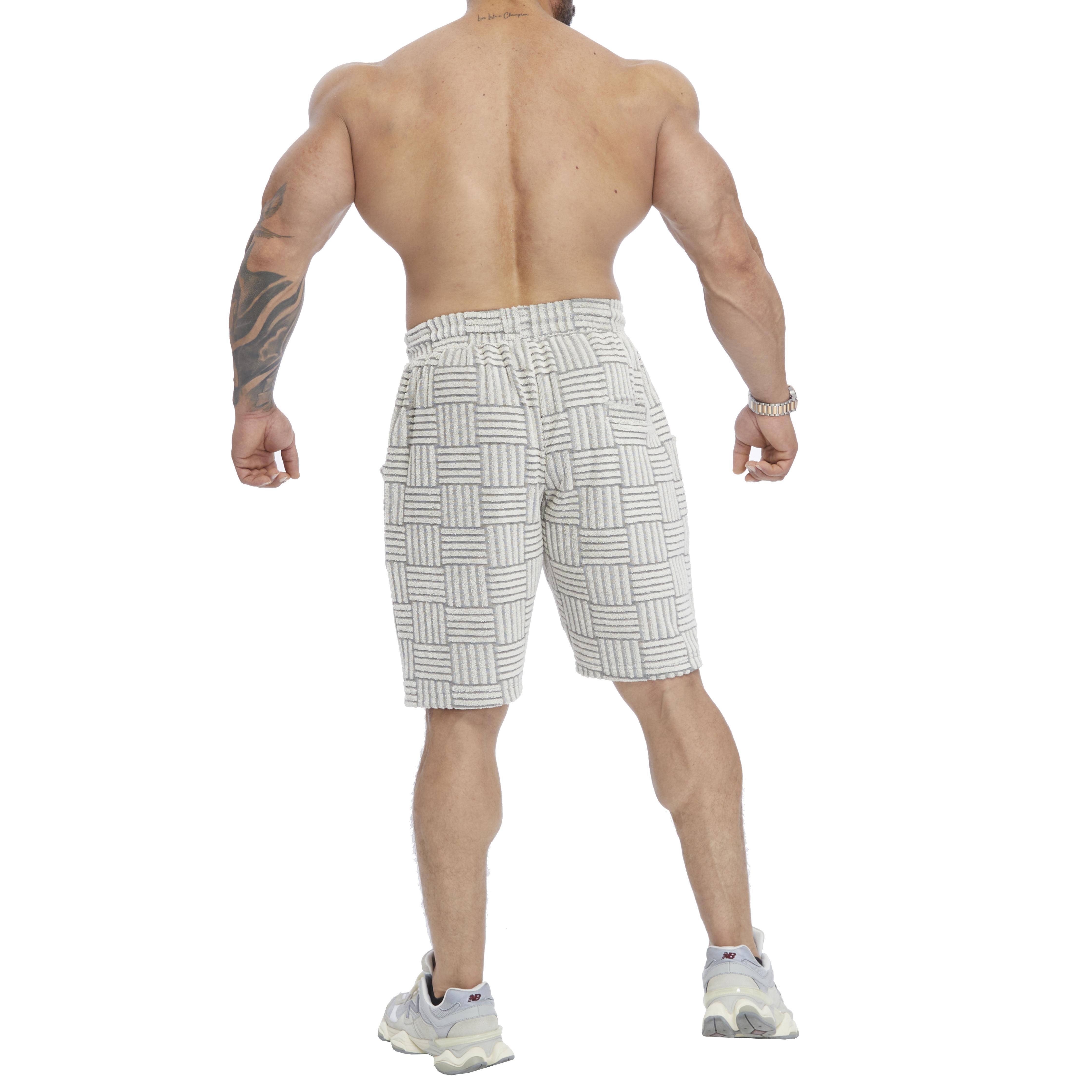 Mens Towel Cotton Textured Active Shorts