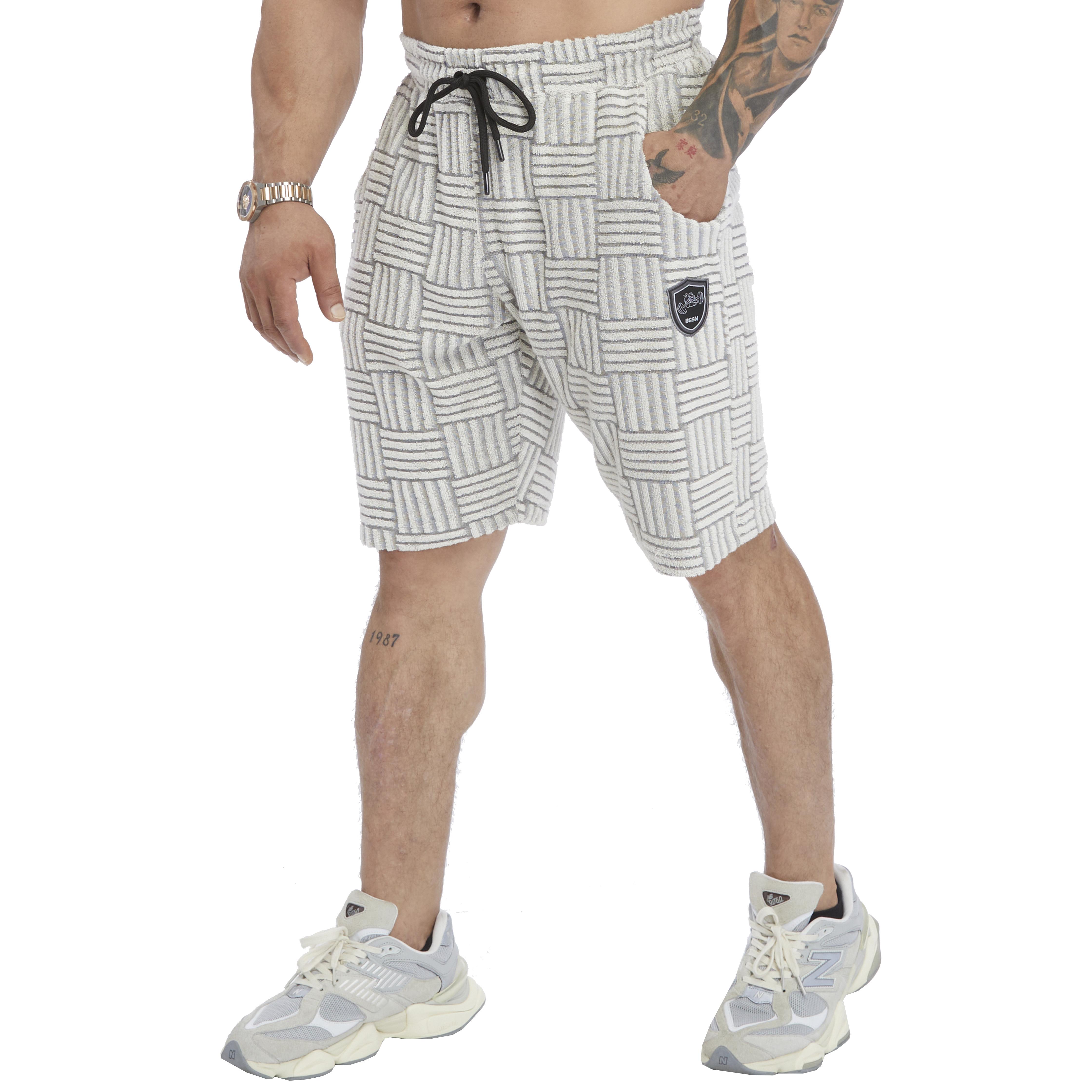 Mens Towel Cotton Textured Active Shorts