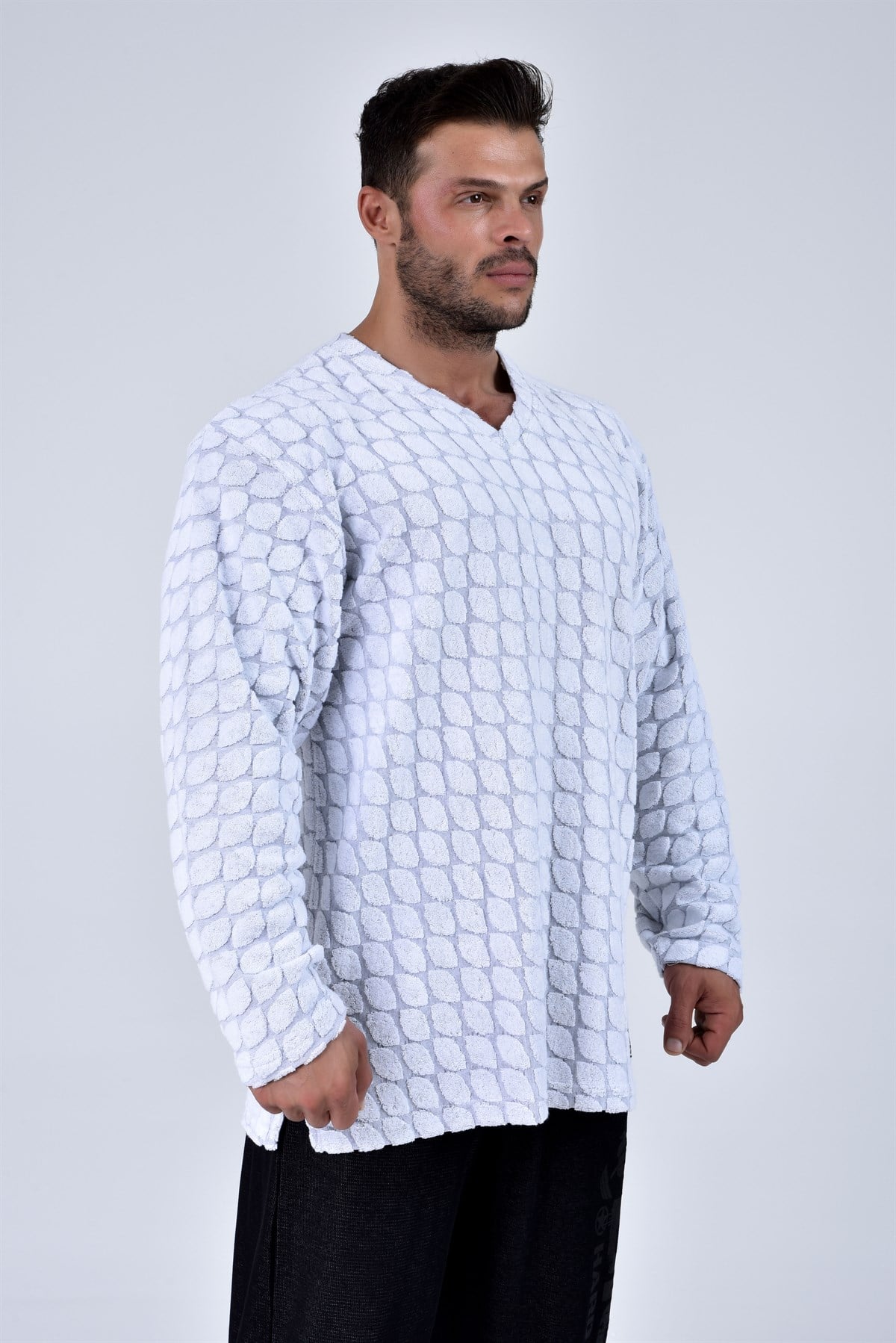 Mens Towel V-Neck Sweatshirt