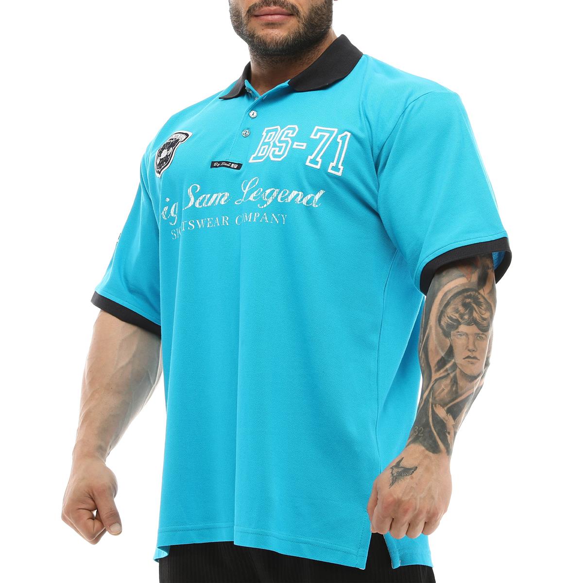 Mens Turquoise Polo T-shirt