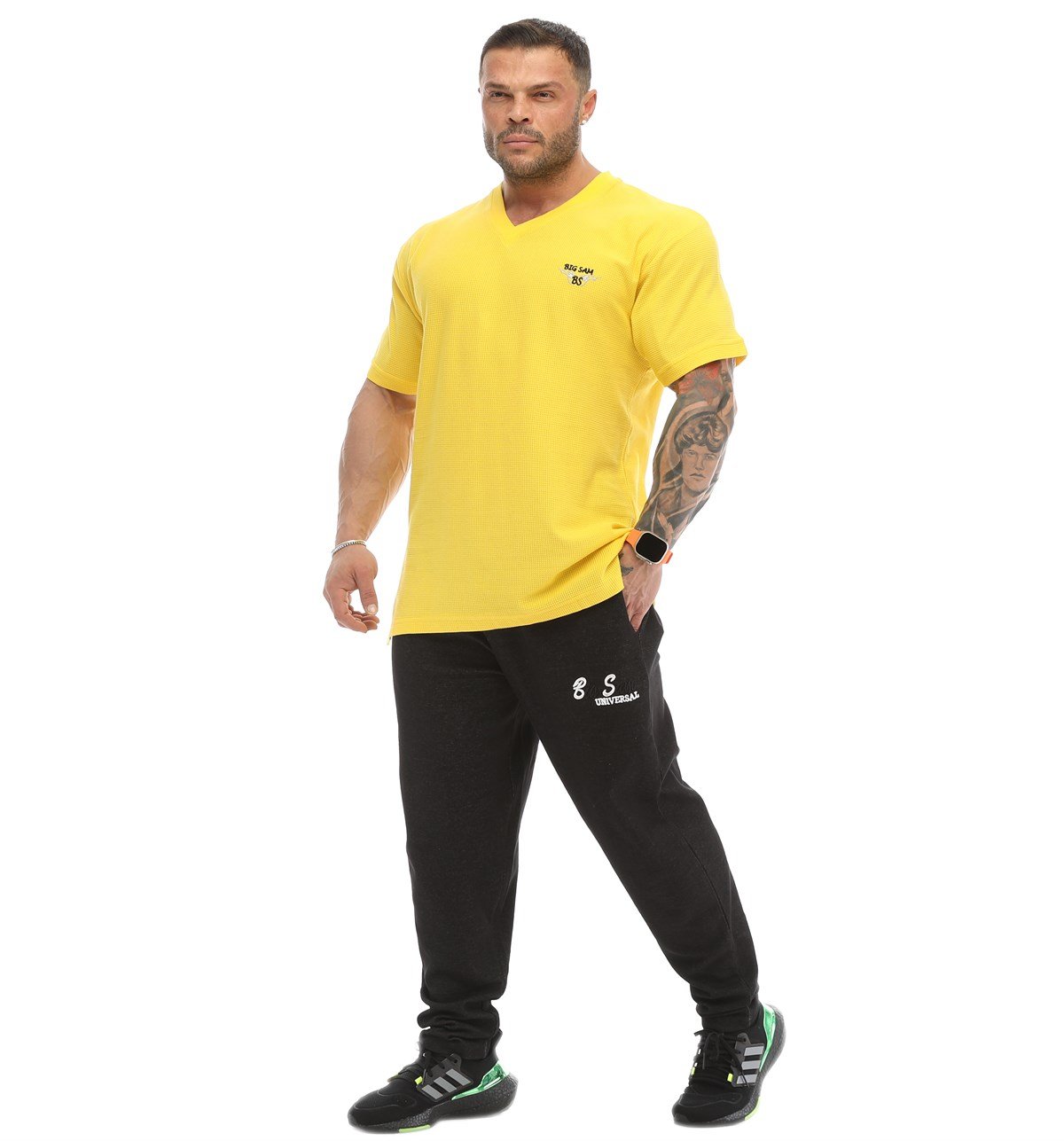 Mens V-Neck Cotton T-shirt