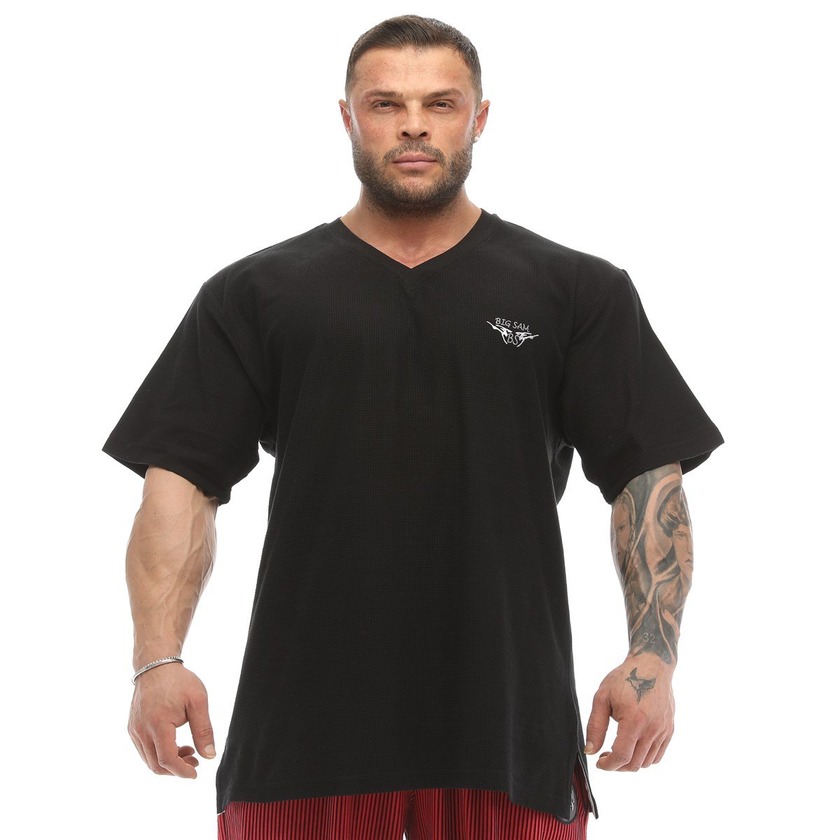 Mens V-Neck Cotton T-shirt