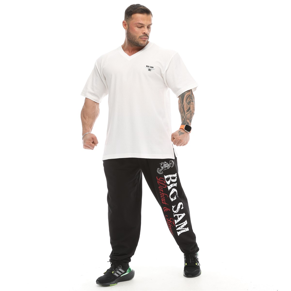 Mens V-Neck Cotton T-shirt