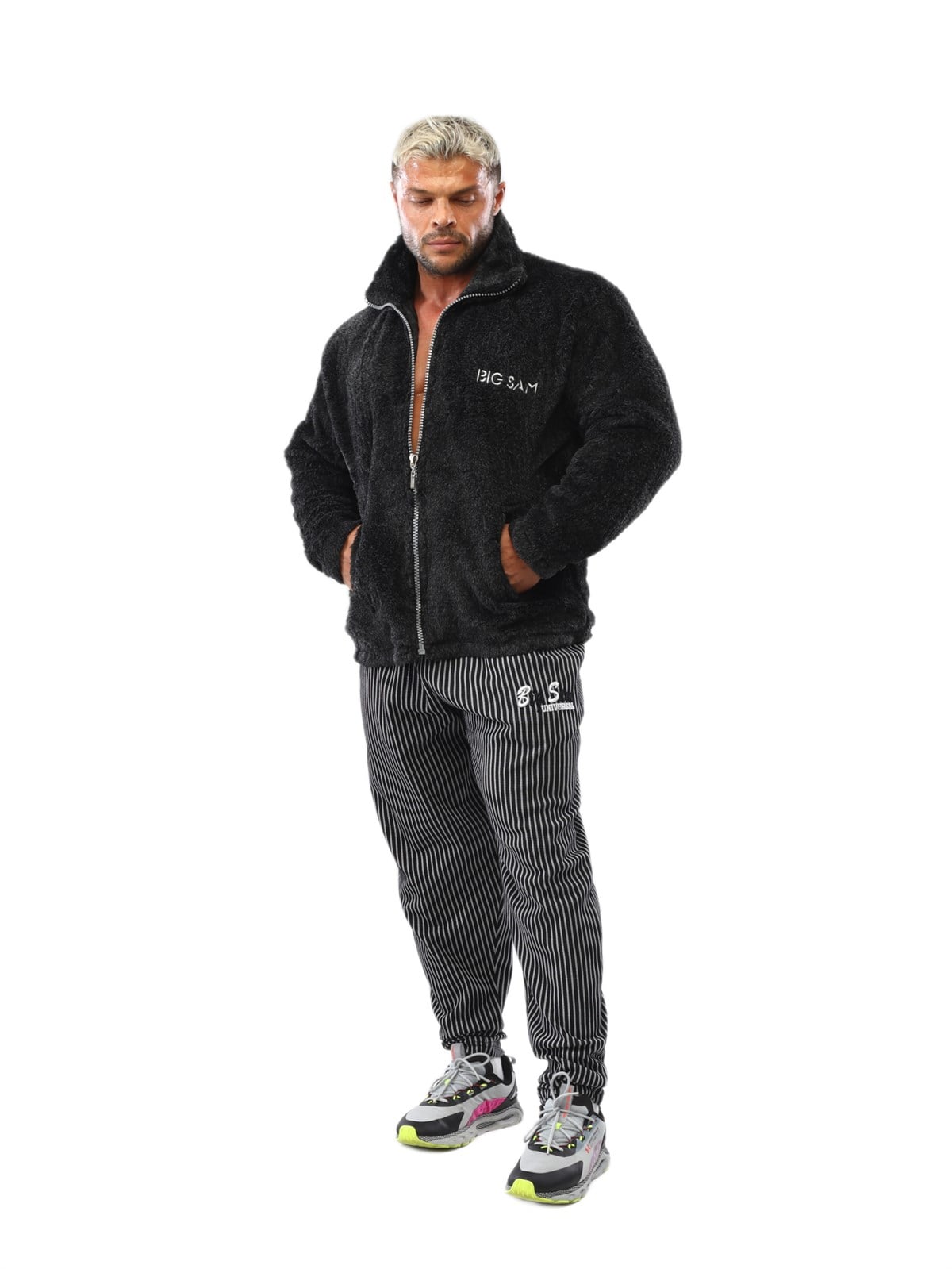 Mens Winter Faux Fur Jacket