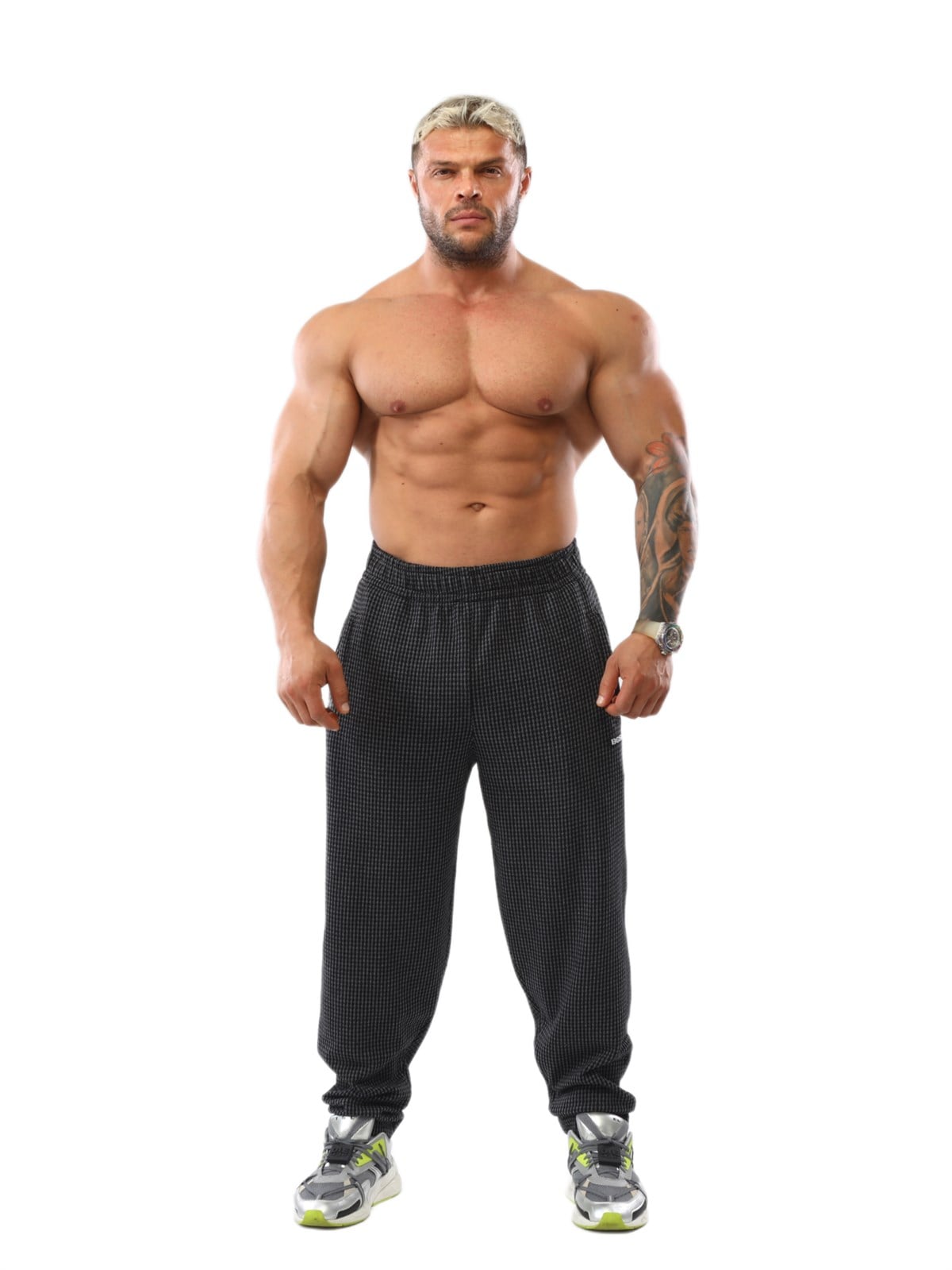 Mens Winter Sweatpants with Zippered Pockets