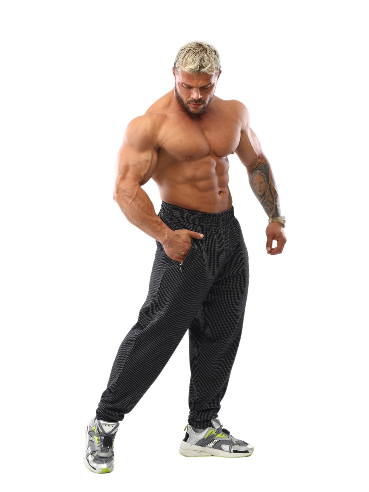 Mens Winter Sweatpants with Zippered Pockets