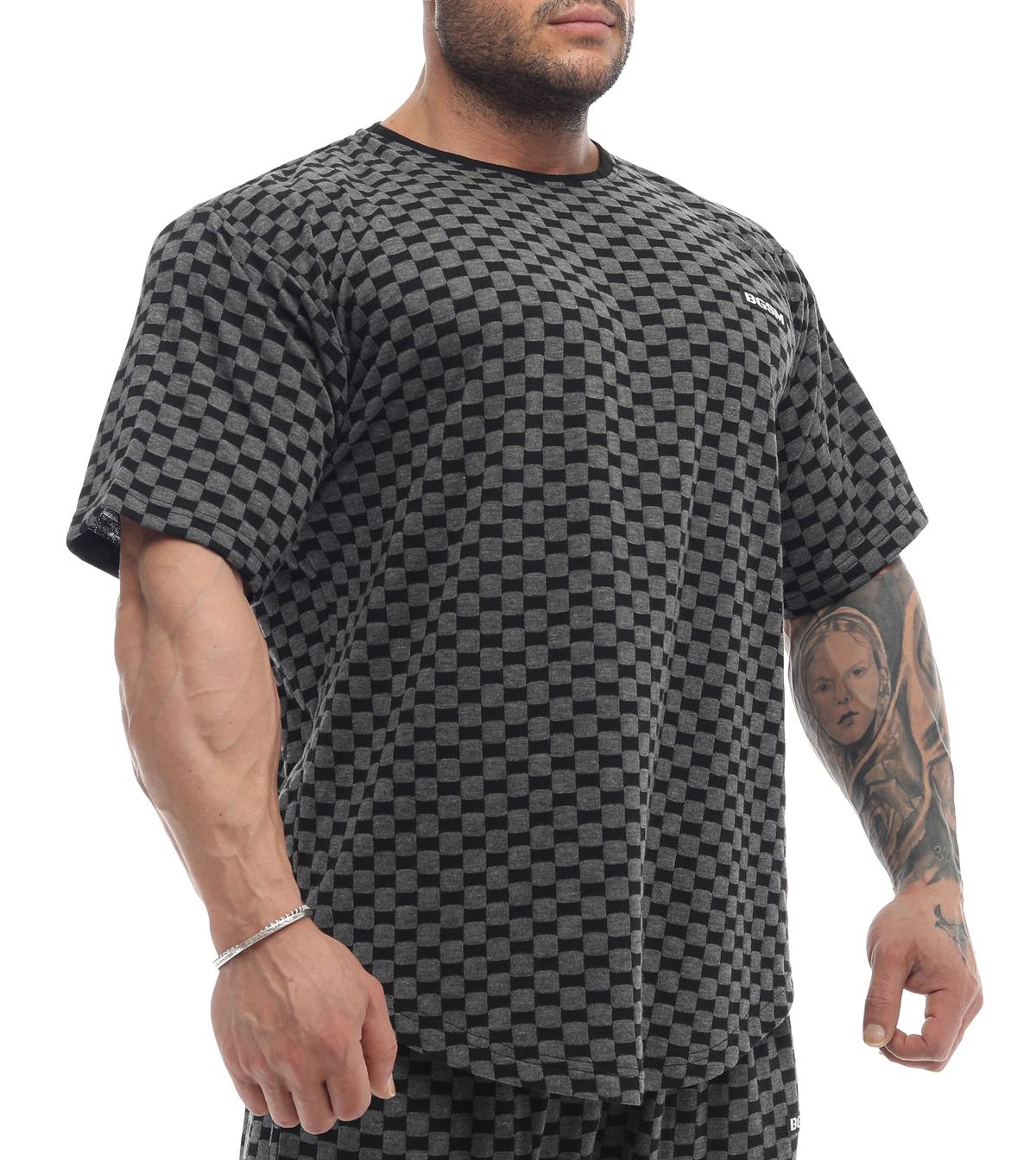 Oversize Plaid Design Rag Top