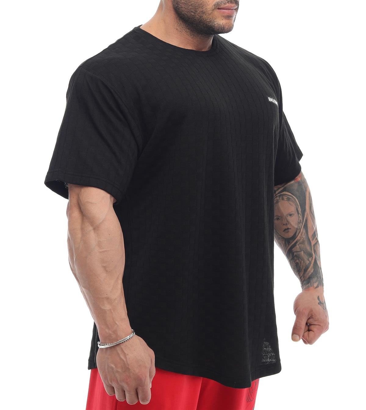 Oversize Plaid Design Rag Top