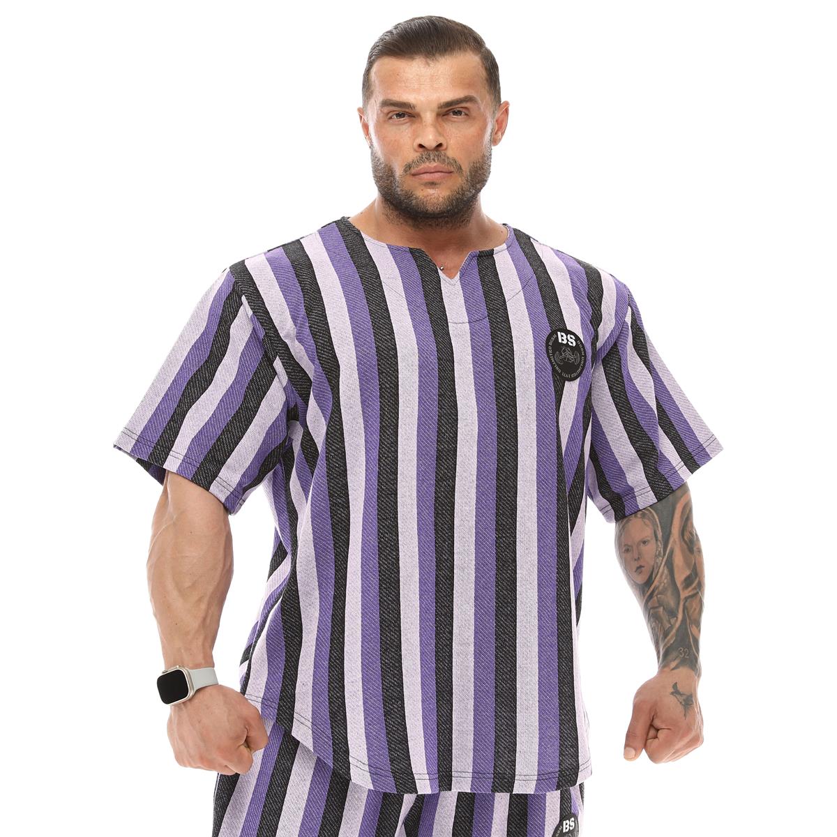 Oversize Striped Rag Top Gym T-shirt