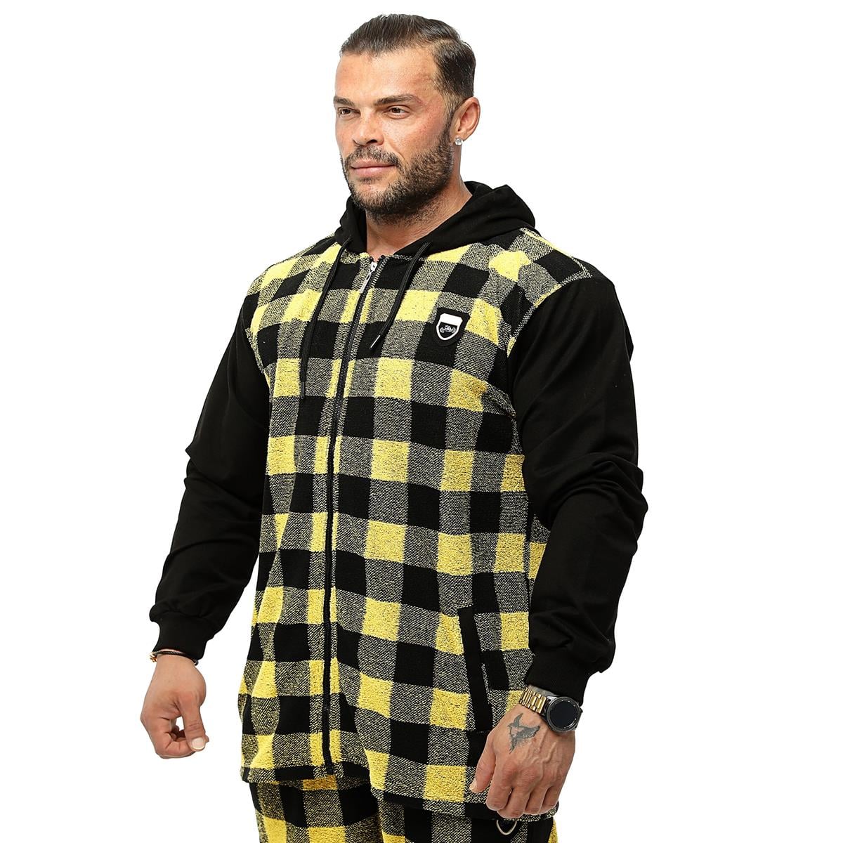 Oversize Towel Hooded Zipper Jacket