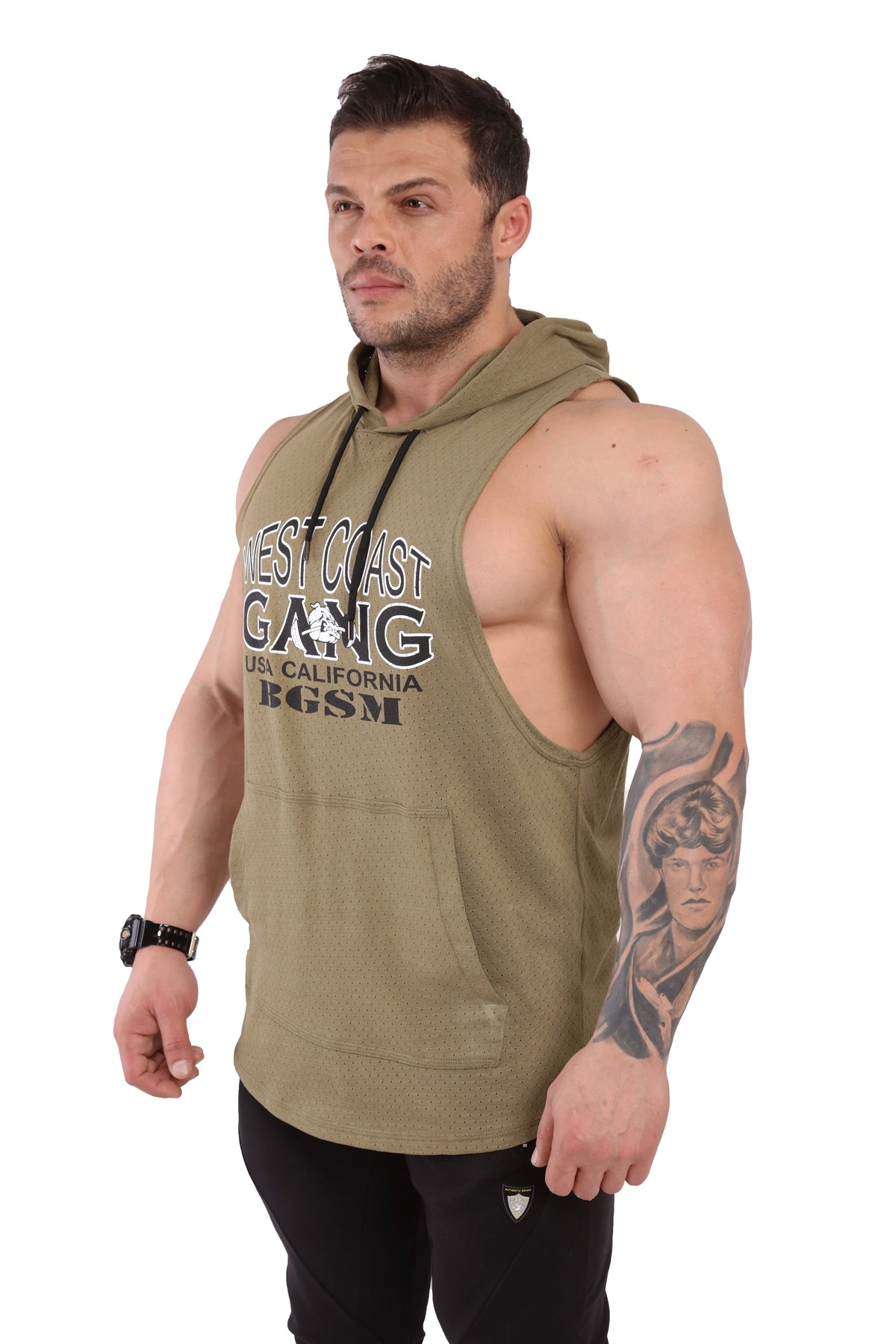 Sleeveless Hoodie Tank Top 2305