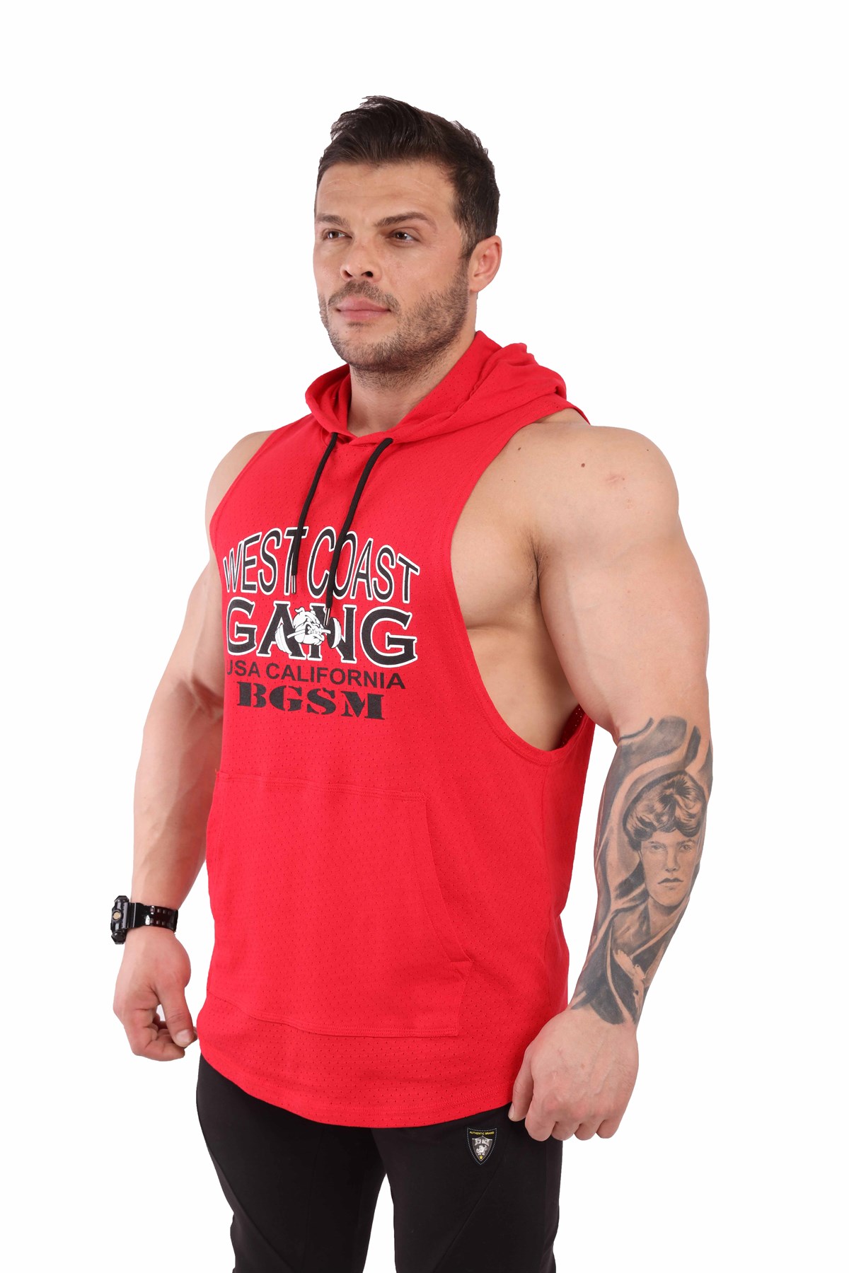 Sleeveless Hoodie Tank Top 2306