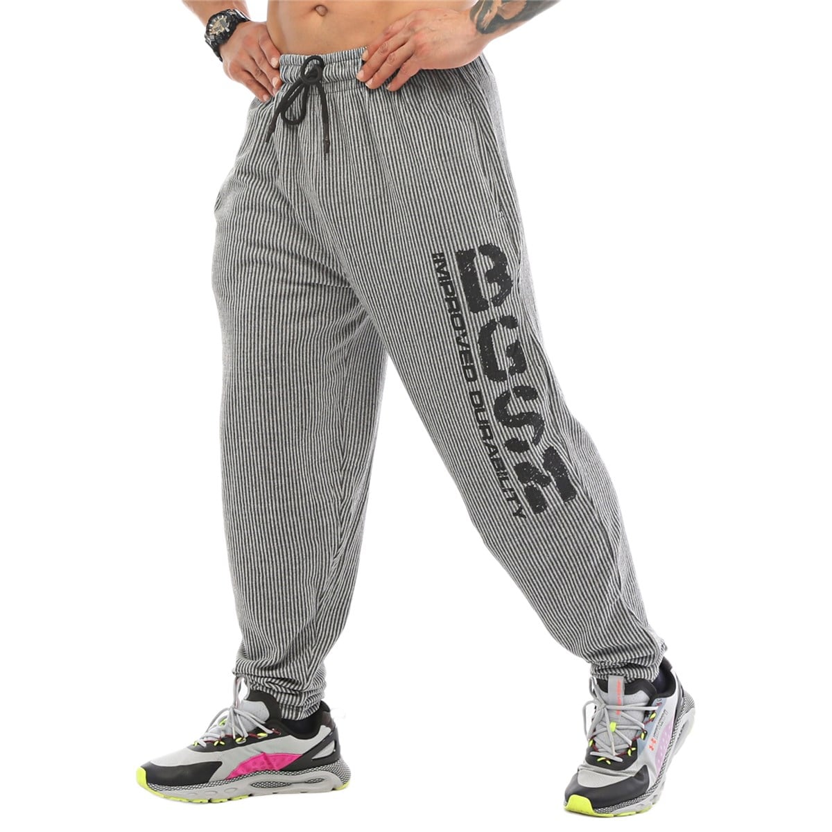 Stripped Baggy Gym Pants